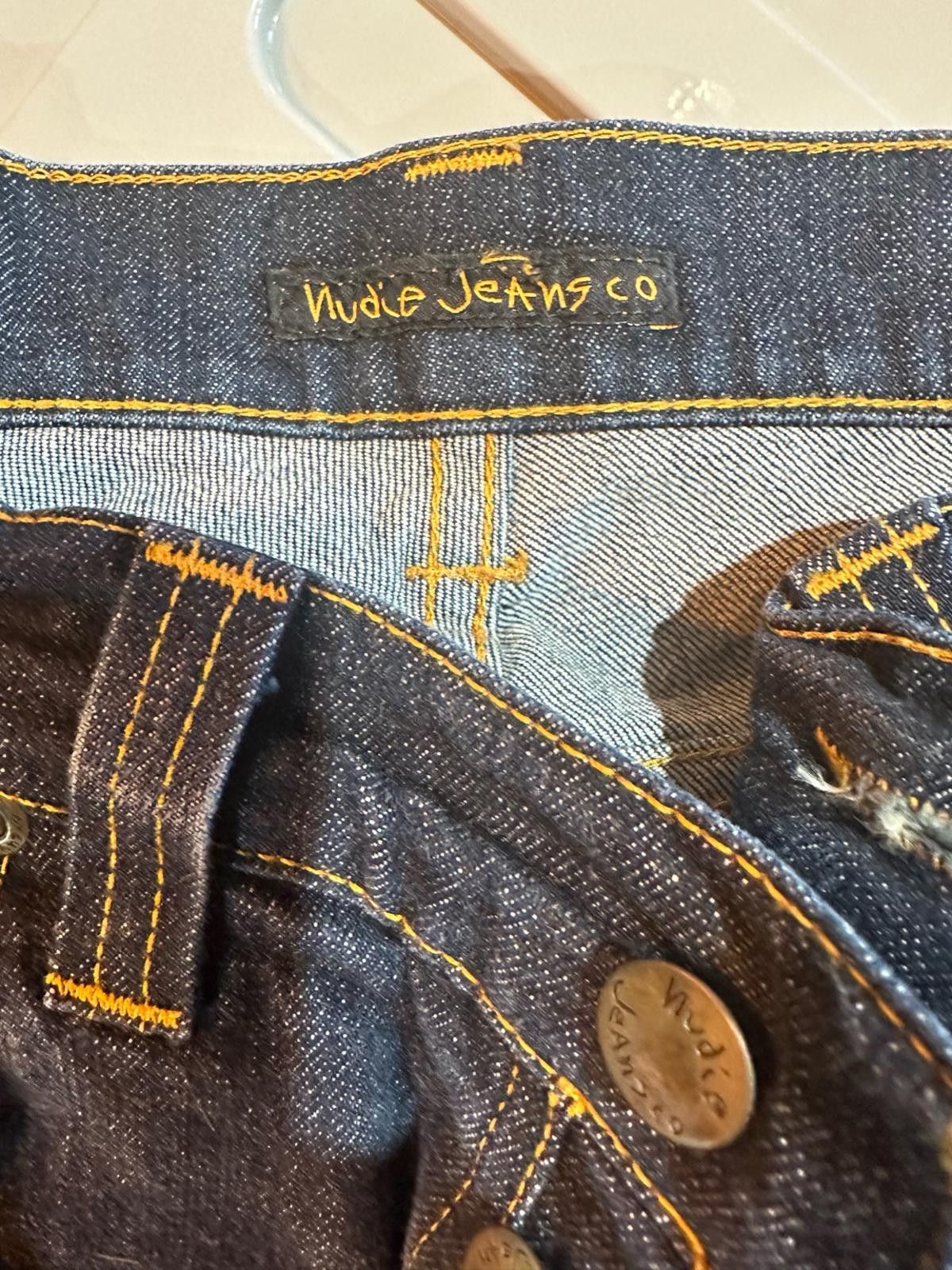 Nudie Jeans Nudie Jeans Co Raw Denim 29x32 – Dark Indigo – Made in Italy Size US 29 - 5 Thumbnail