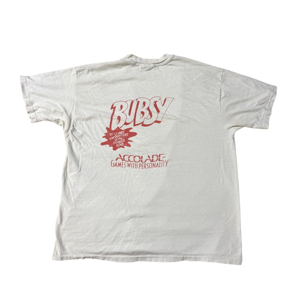 Vintage Vintage 90s Bubsy Accolade T Shirt Atari Gameboy Size US XL / EU 56 / 4 - 2 Thumbnail