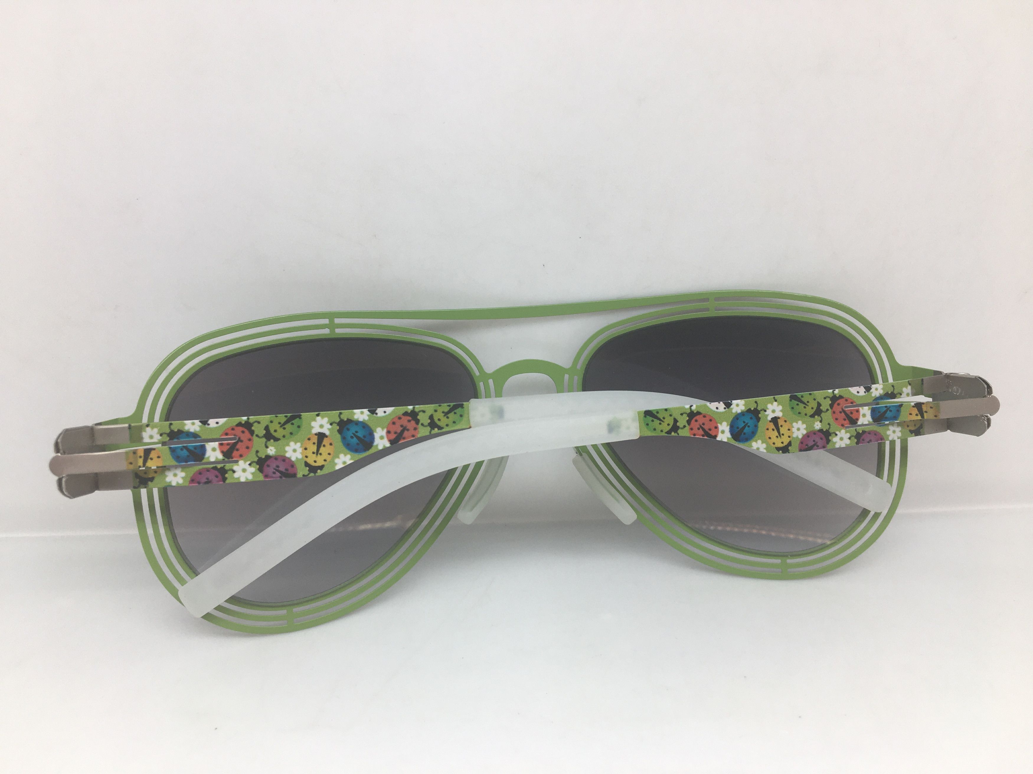 Other AC Berlin Silver Green Alloy Aviator Sunglasses Frame Size ONE SIZE - 8 Thumbnail