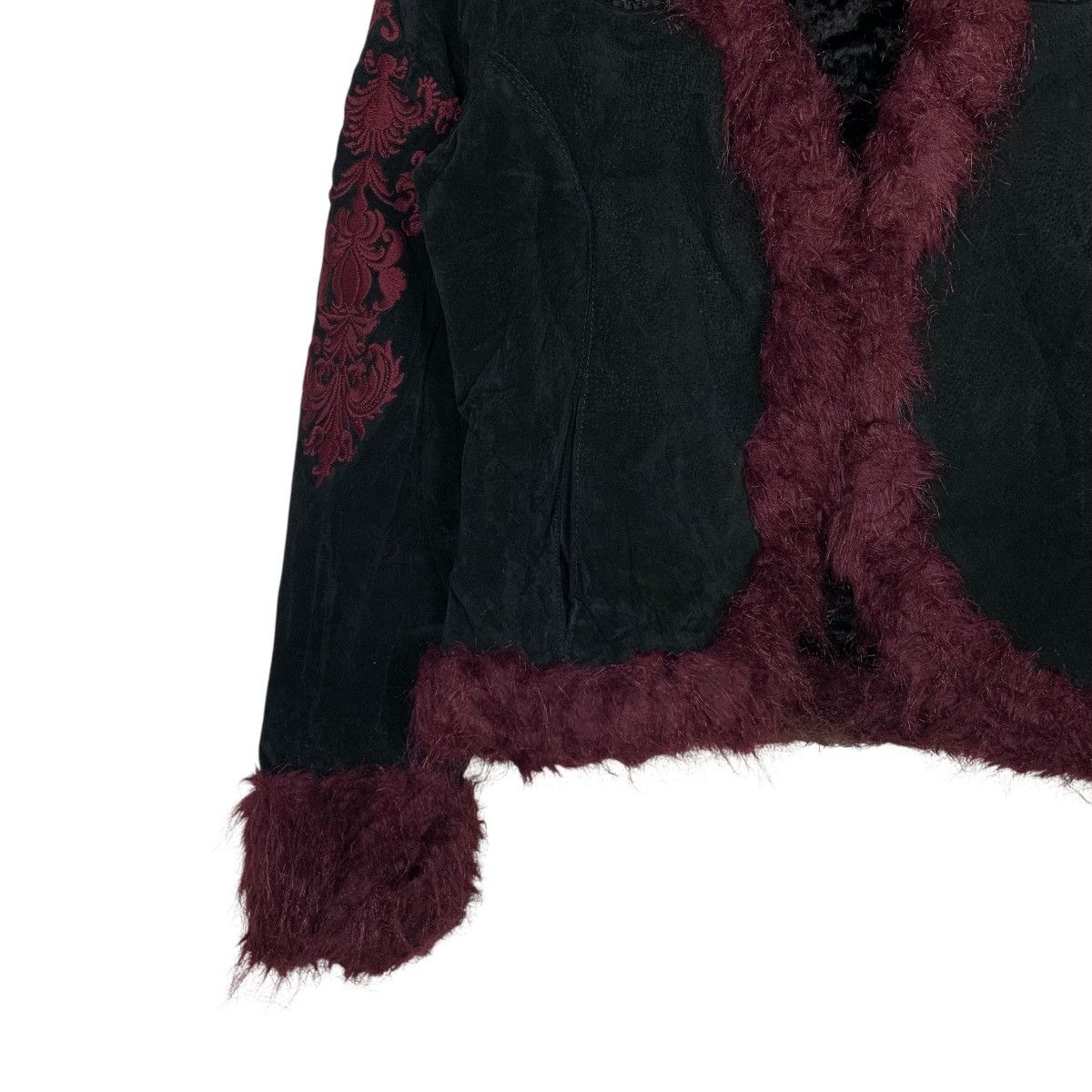 Wilsons Leather WILSONS LEATHER Fur Lined Suede Jacket Crop Jacket #2166-C95 Size S / US 4 / IT 40 - 3 Thumbnail