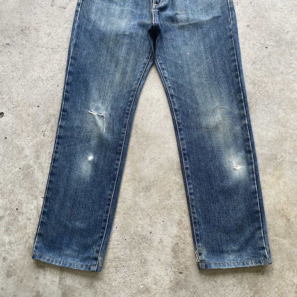 Edwin W29x28.5 Vintage Edwin Jeans Distressed Faded Denim Pants Size US 29 - 5 Thumbnail