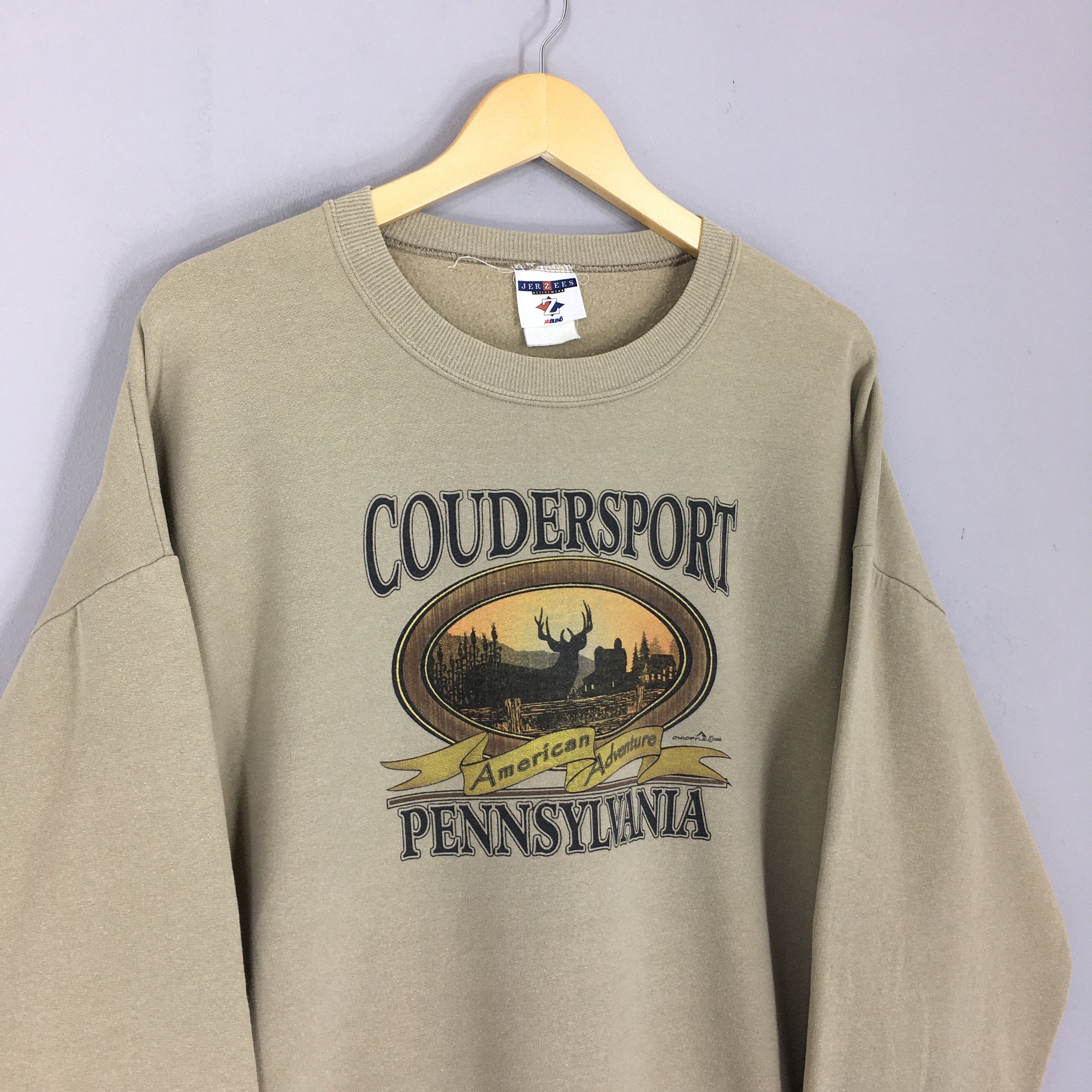 Vintage Vintage Coudersport Pennsylvania Brown Sweatshirt XLarge Size US XL / EU 56 / 4 - 4 Thumbnail