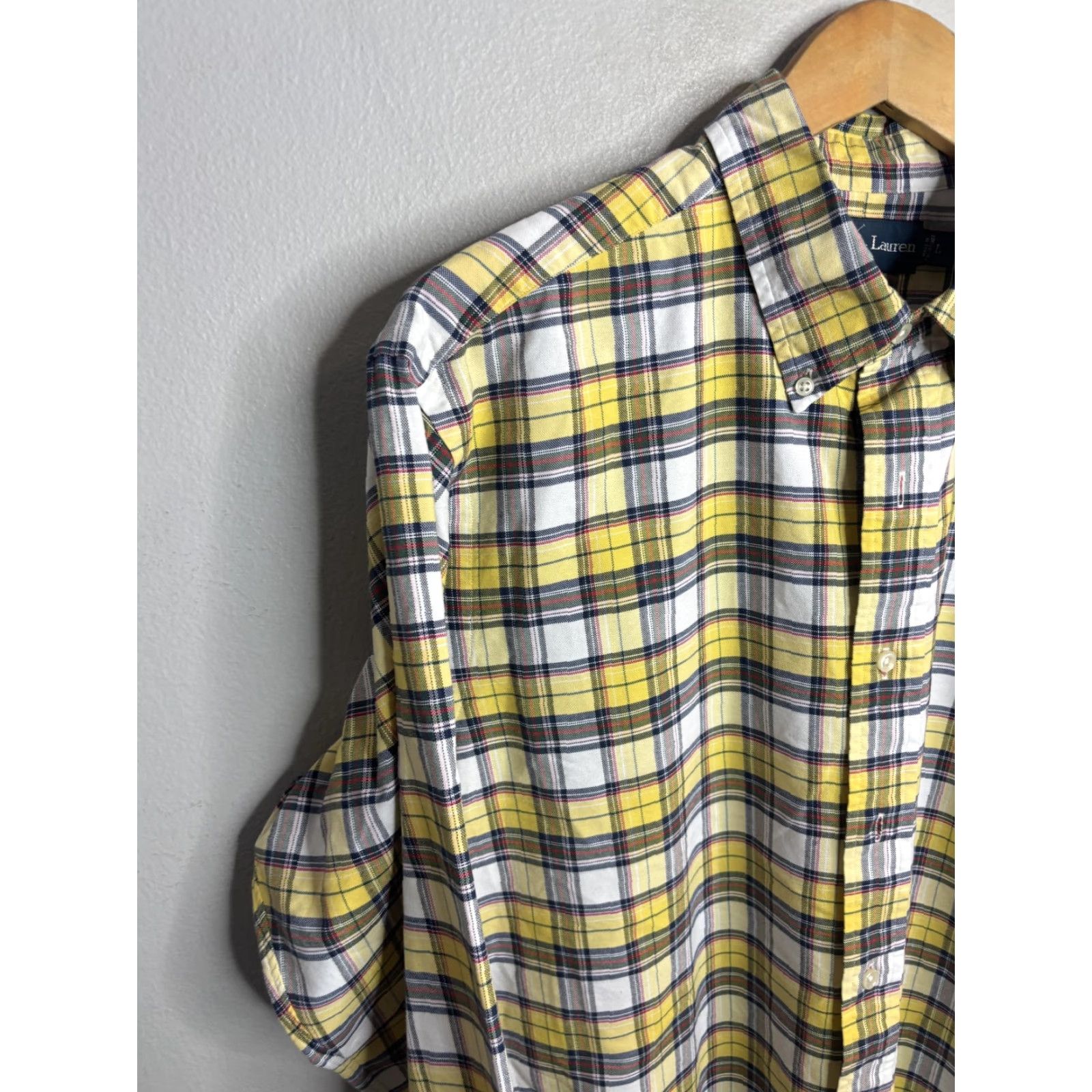 Ralph Lauren Ralph Lauren Shirt Mens Large Yellow Plaid Classic Fit Button Down Long Sleeve Size US L / EU 52-54 / 3 - 2 Thumbnail