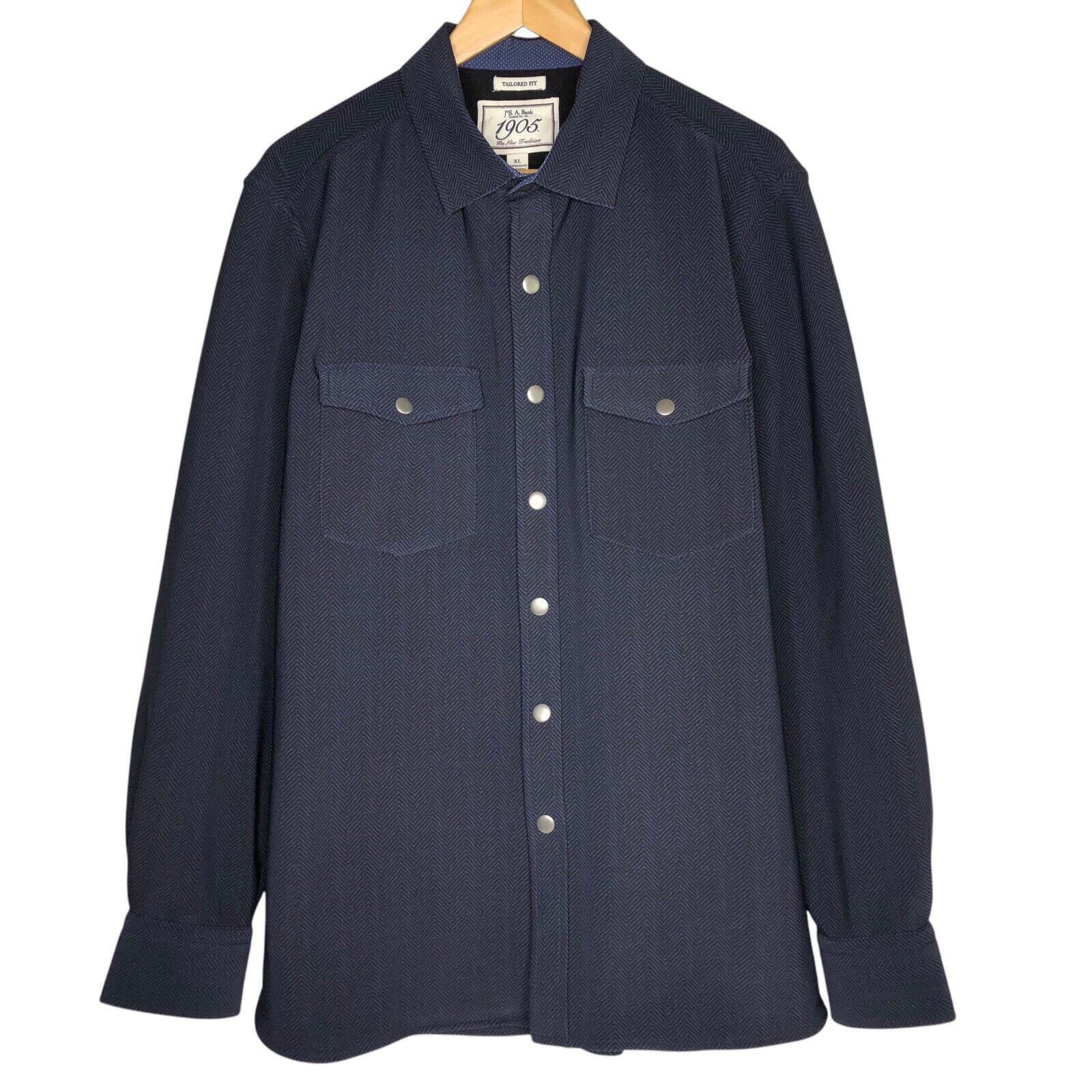Jos. A. Bank Jos A Bank Mens Long Sleeve XL Tailored Fit Shirt Button Up Size US XL / EU 56 / 4 - 1 Thumbnail
