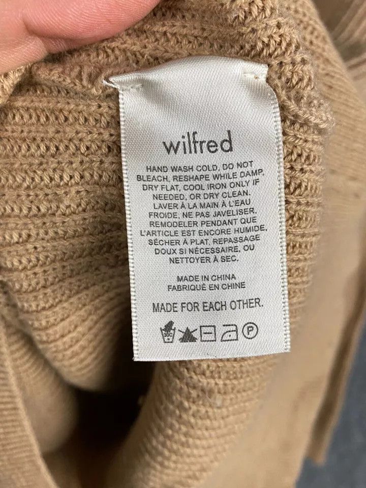 Other Wilfred Sweater Women's 2XS Pullover Knit Beige Crew Neck Size XXS / US 00 / IT 34 - 6 Thumbnail