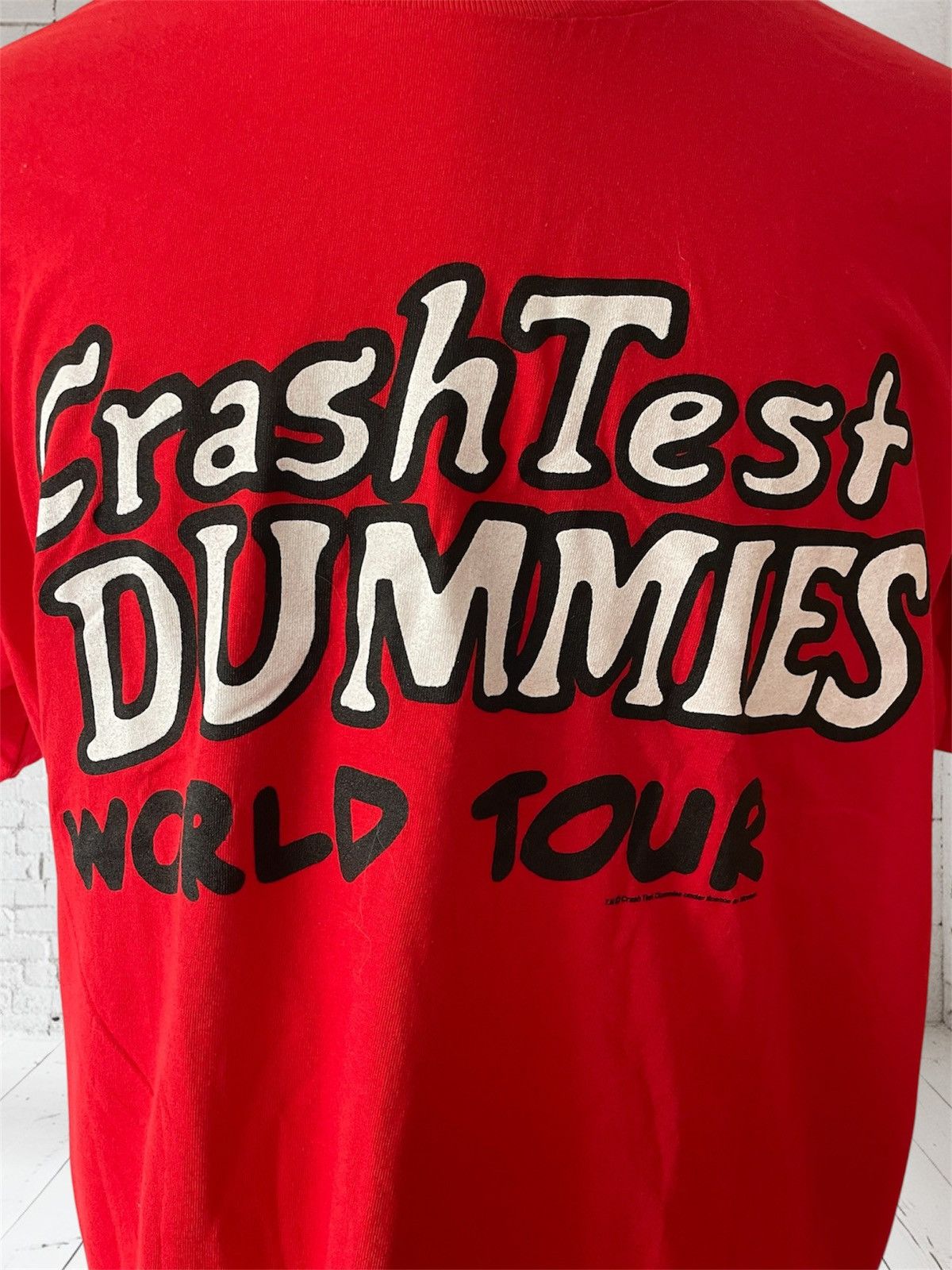 Vintage Vintage Crash Test Dummies Word Tour T-Shirt, mid 1990s Size US XL / EU 56 / 4 - 2 Thumbnail