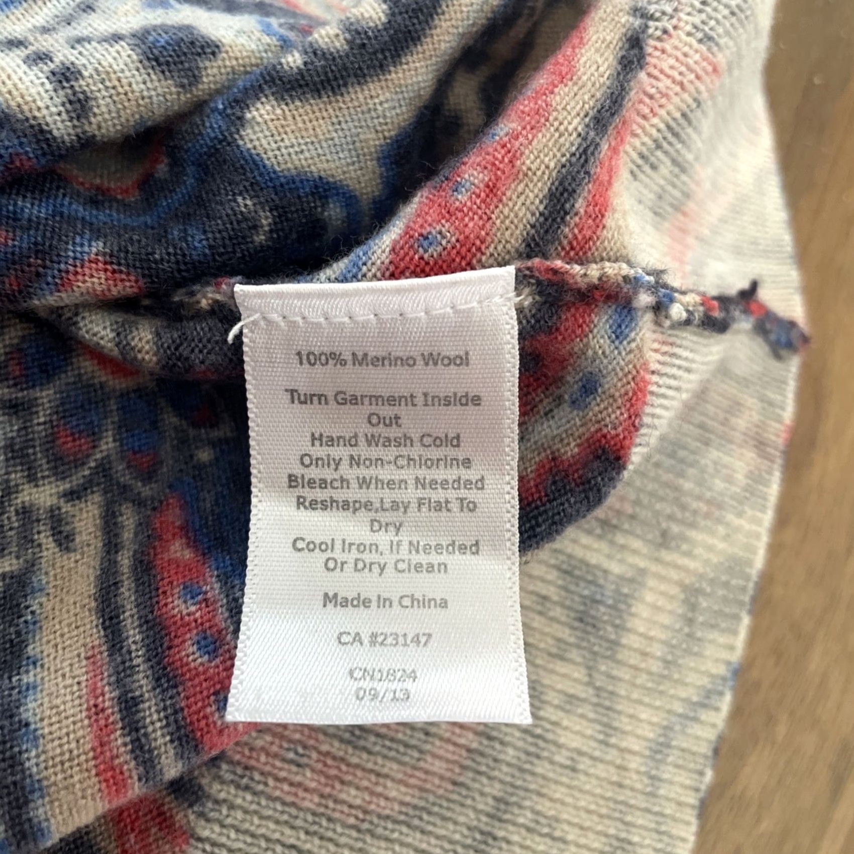 Talbots Talbots Cardigan Womens 2X Petite Merino Wool Paisley Button Front Crew Neck Sweater Size XXL / US 16-18 / IT 52-54 - 4 Thumbnail