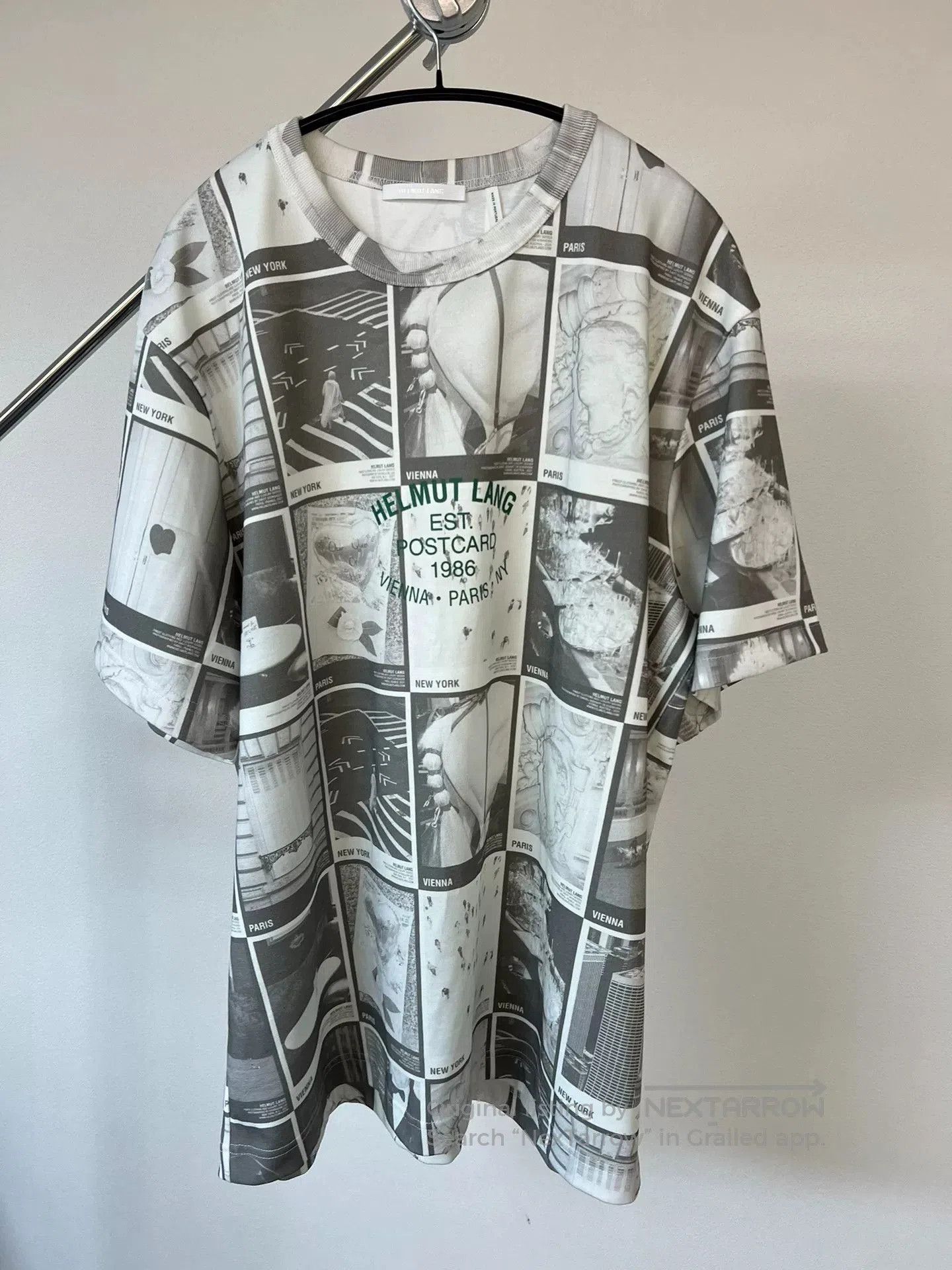 Helmut Lang Helmut Lang Newspaper Print T-Shirt. Size US XL / EU 56 / 4 - 2 Thumbnail