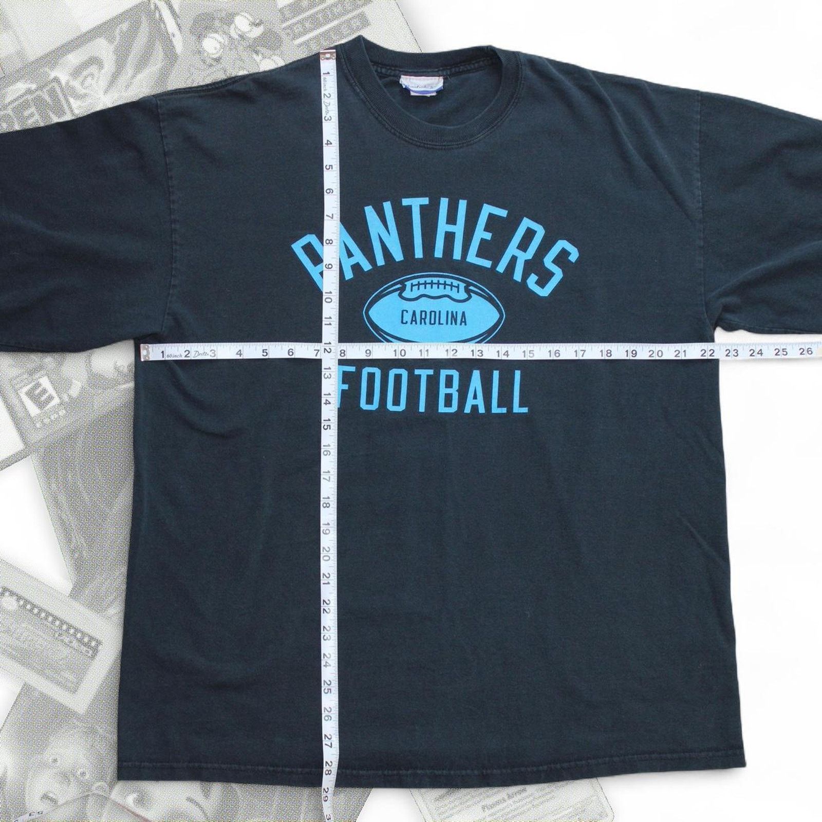 Reebok Black Vintage Y2K Reebok Carolina Panthers Graphic Tee Size US L / EU 52-54 / 3 - 2 Thumbnail