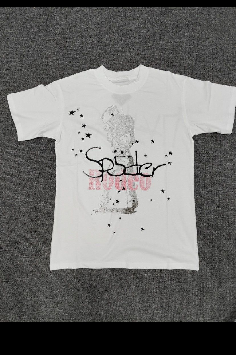 Spyder Sp5der Spider x Young Thug Yellow Web T-Shirt Mens