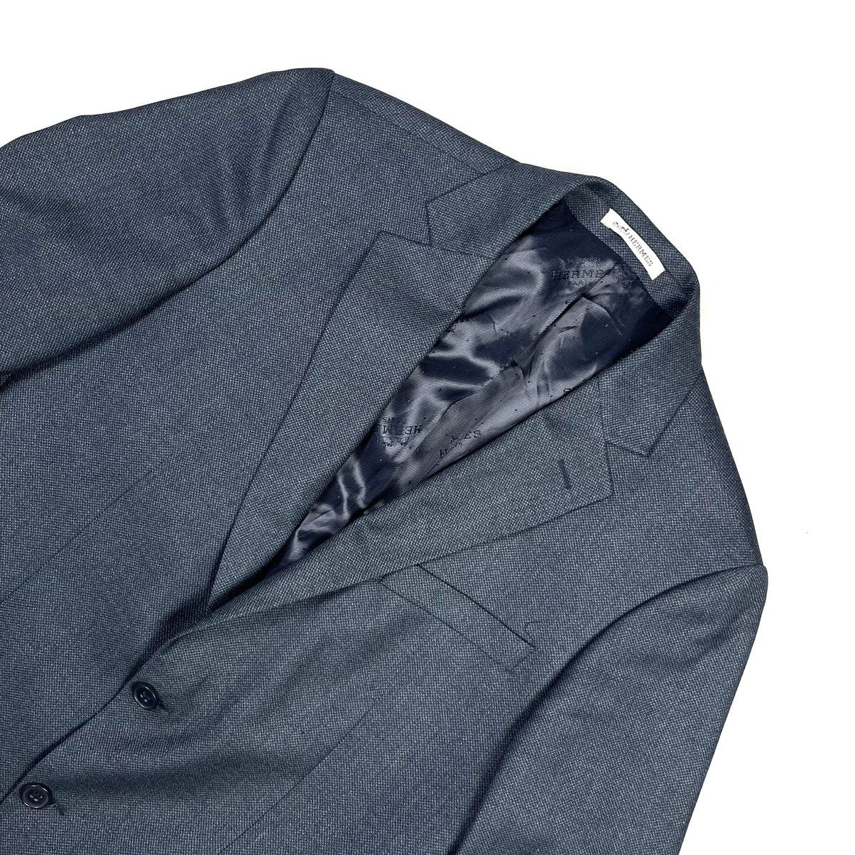 Hermes × Vintage Hermes Paris Vintage Luxury Blazer Jacket Size 50S - 4 Thumbnail