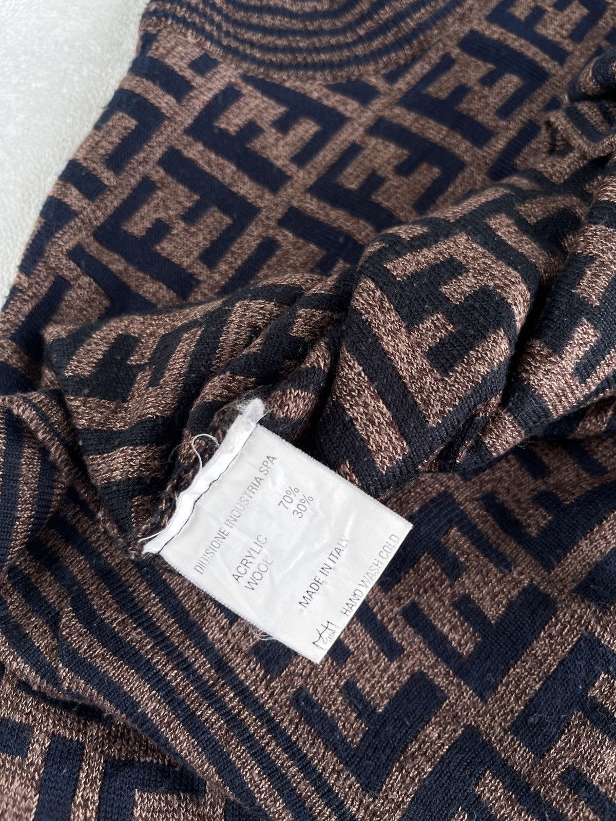 Fendi 💥Send Offer 💥 Vintage Fendi zucca Monogram Knit sweater Size US M / EU 48-50 / 2 - 6 Thumbnail