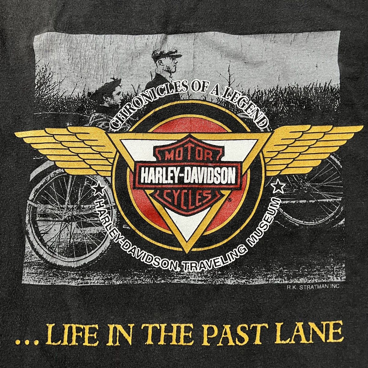 Harley Davidson × Vintage Vintage 90’s Harley Davidson 🇺🇸 Single Stitched T-Shirt Size US XL / EU 56 / 4 - 3 Thumbnail