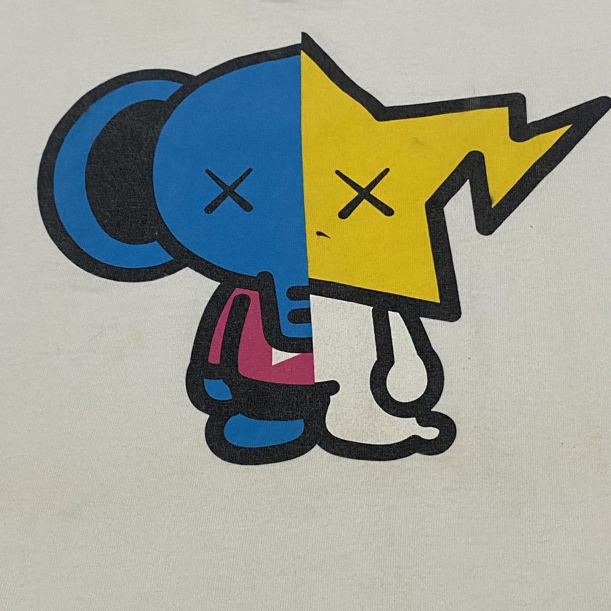 Bape × Kaws Baby Milo Kaws White Short Sleeve Elephant Sta Size US M / EU 48-50 / 2 - 2 Thumbnail