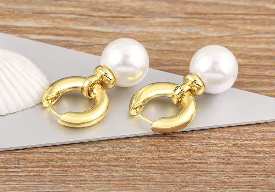 Jewelry Vintage style pearl earrings Size ONE SIZE - 2 Thumbnail