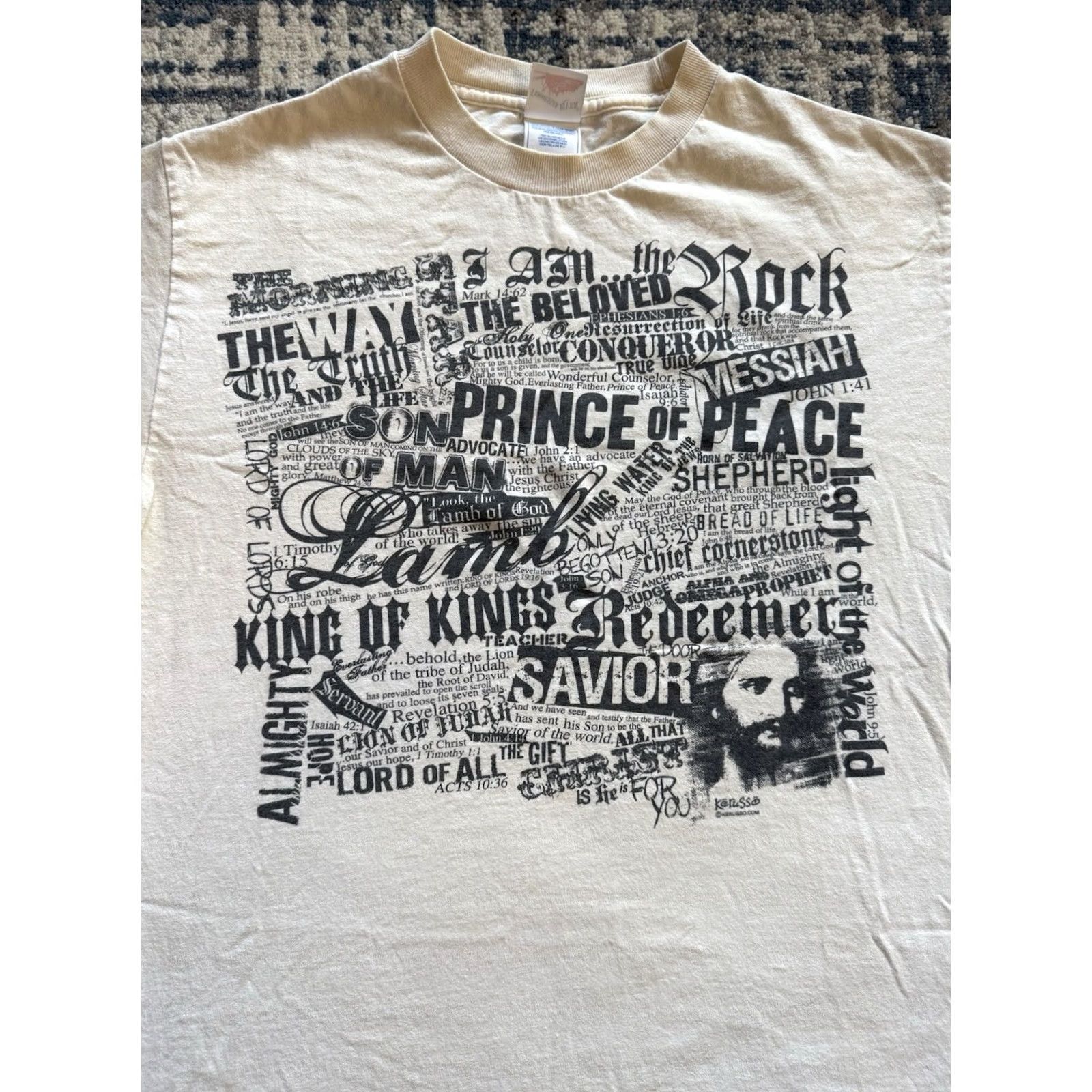 Vintage VINTAGE All That Christ Is Jesus Tee Sz M Kerusso Hardcore Punk Metal Rock White Size US M / EU 48-50 / 2 - 2 Thumbnail
