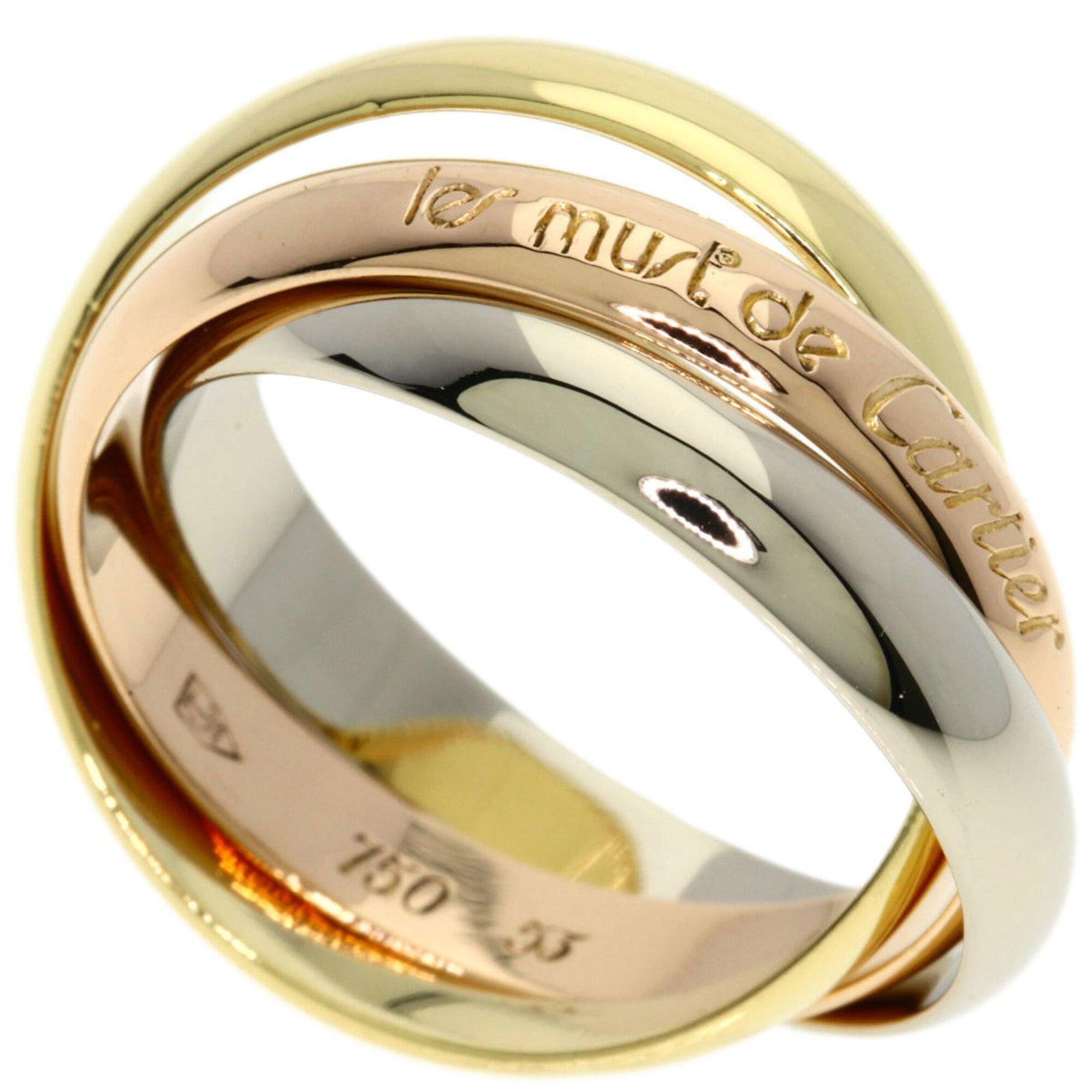 Cartier Cartier Trinity #53 Ring - 18K Yellow Gold/18K Pink White Gold Women's CARTIER Size ONE SIZE - 1 Thumbnail