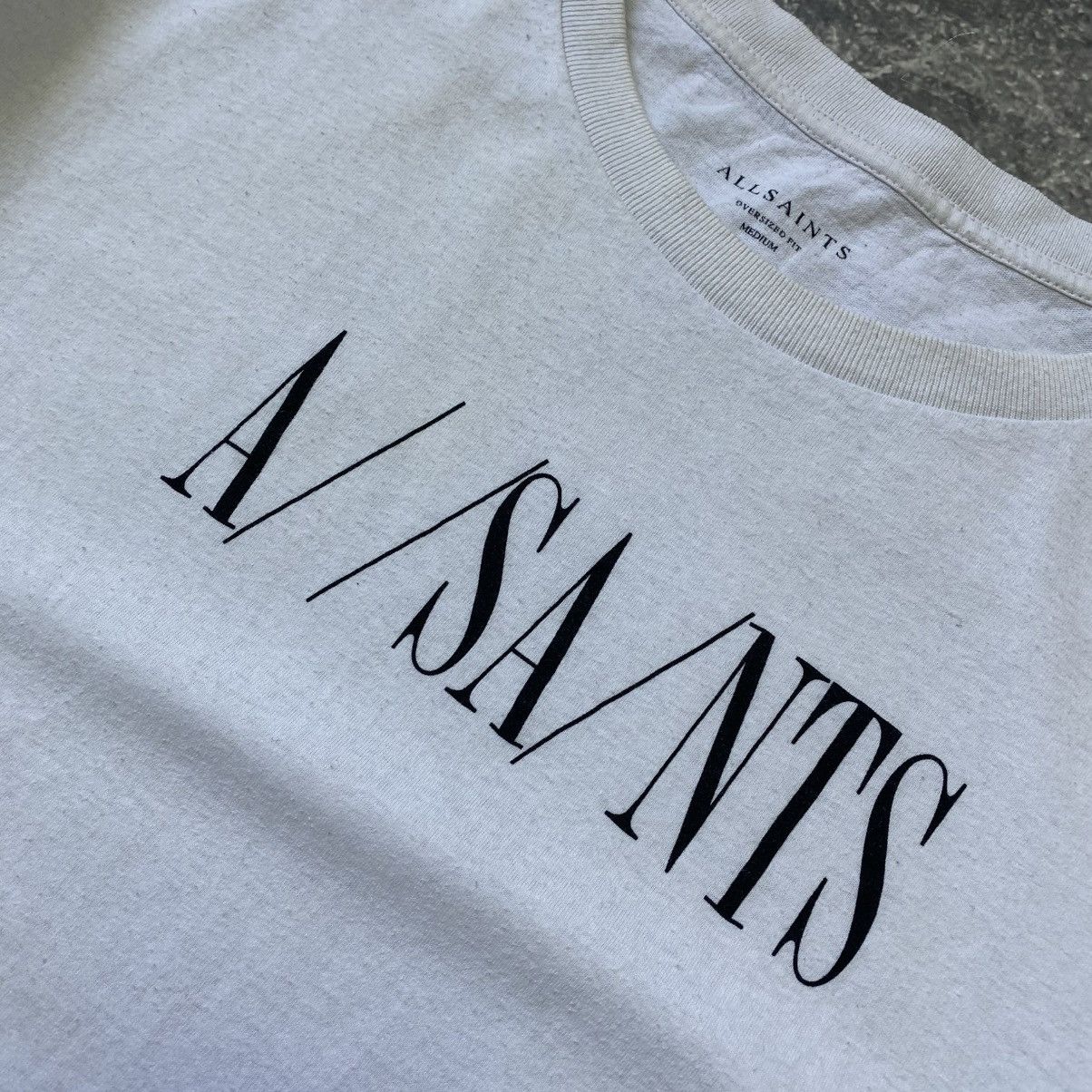 Allsaints Designer Allsaints Big Logo y2k luxury Streetwear tee Size US M / EU 48-50 / 2 - 3 Thumbnail