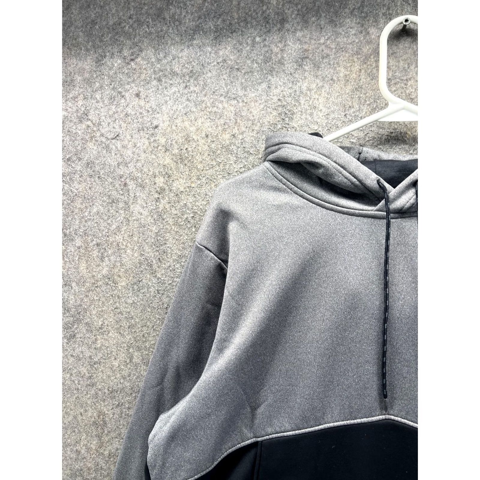 Under Armour Under Armour Hoodie Mens Large Gray Black ColdGear Pullover Fleece Sweatshirt Size US L / EU 52-54 / 3 - 6 Thumbnail