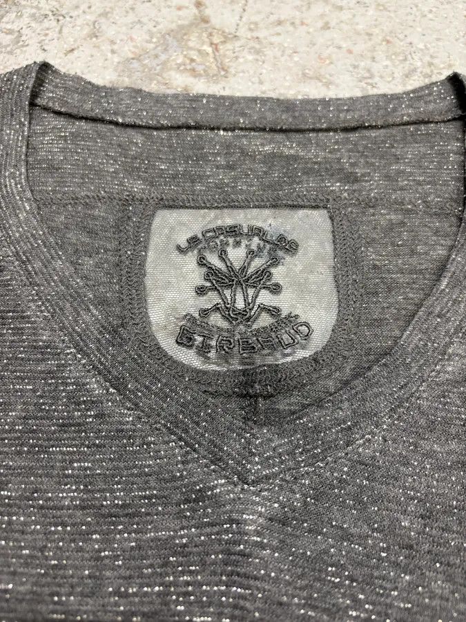 Marithe + Francois Girbaud × Vintage 2000s Marithé + François Girbaud Grey Contemporary V Neck Longsleeves Size US XS / EU 42 / 0 - 8 Thumbnail