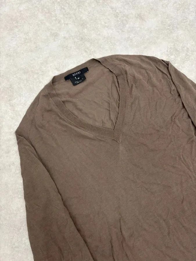 Gucci 2000s Gucci Brown V Neck Sweater Size US M / EU 48-50 / 2 - 6 Thumbnail