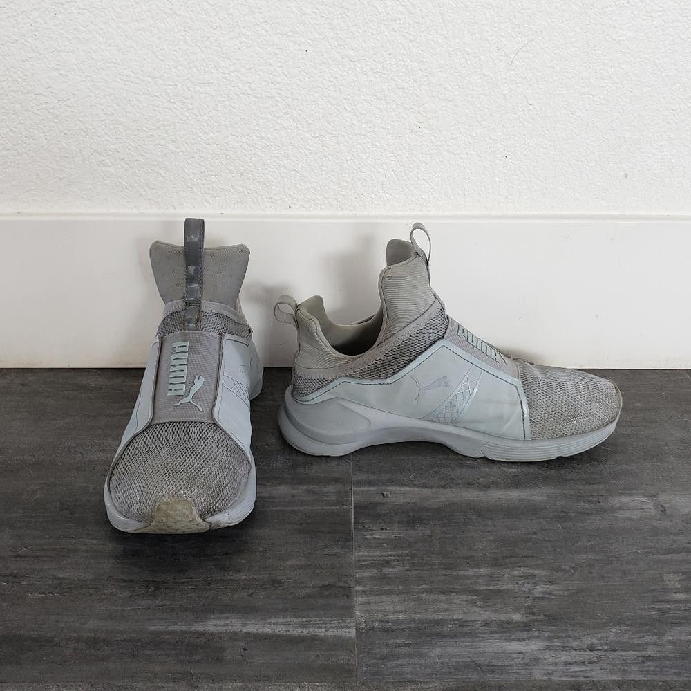 Puma Grey Rihanna Puma Fenty Classic Sneaks Size US 7 / IT 37 - 1 Thumbnail