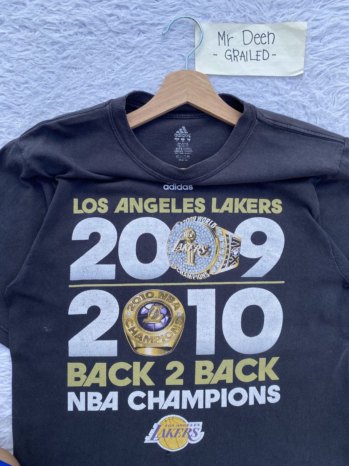 Adidas Rare ADIDAS x LA Lakers 2009-2010 Back to Back NBA Champion Size US S / EU 44-46 / 1 - 7 Thumbnail