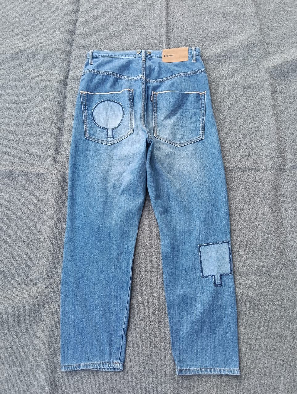 Ne-Net Né-net Selvedge by issey miyake Graphic Patch Denim Jeans Size US 31 - 2 Thumbnail