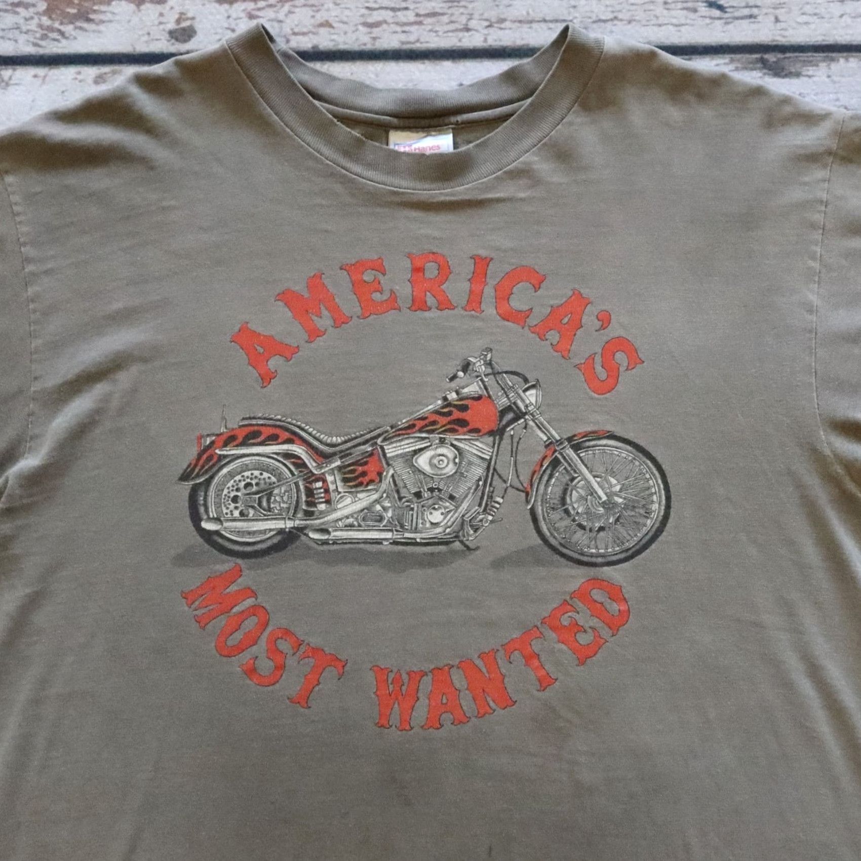 Hanes VINTAGE San Jose Support Red & White Biker Tshirt Nike Shirt Mens L Gray America’s Most Wanted Size US L / EU 52-54 / 3 - 2 Thumbnail