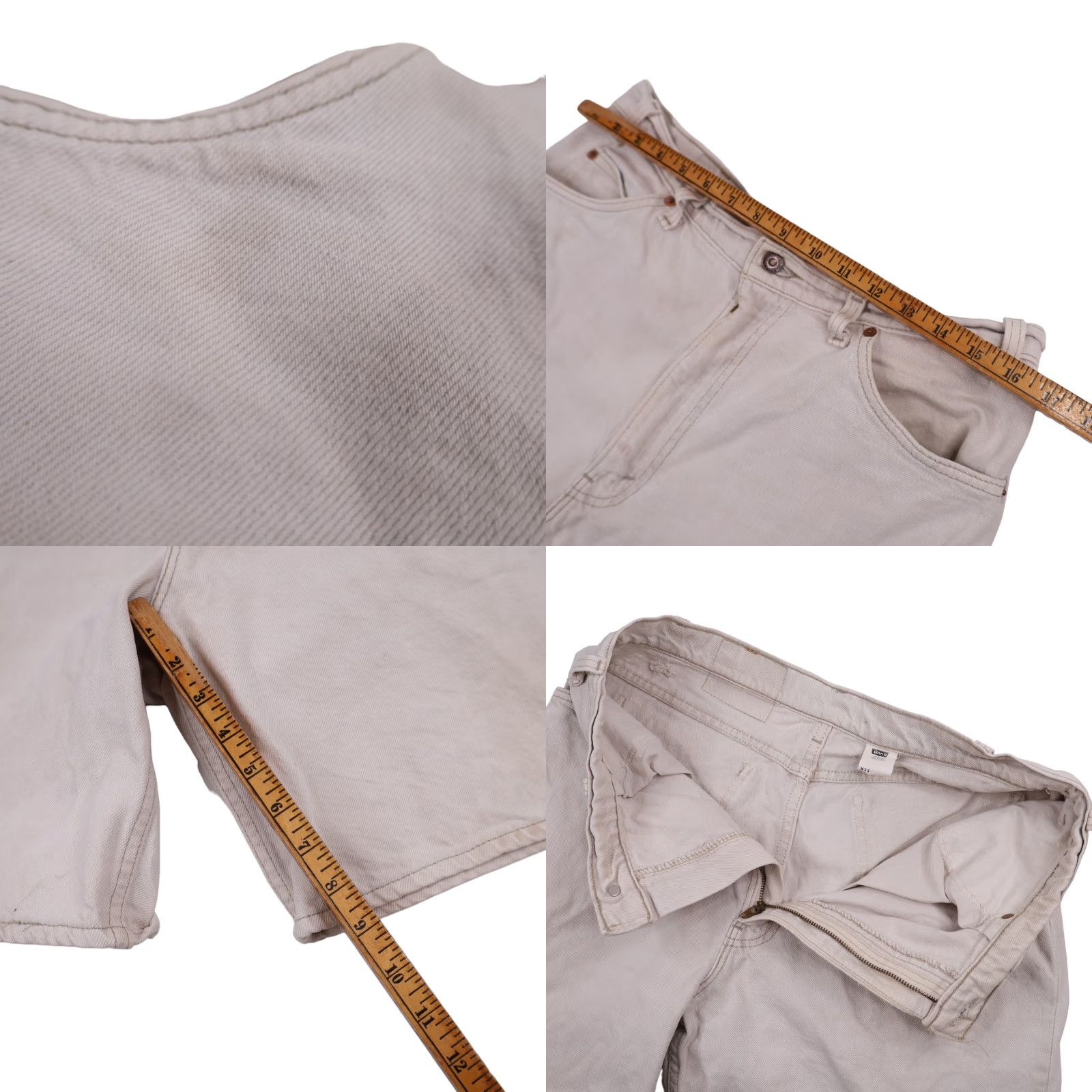 Levi's VINTAGE Levi's 550 Orange Tab Denim Shorts Jeans Shorts Mens 34 Tan 9/10 Regular 34x9 Size US 34 / EU 50 - 8 Thumbnail