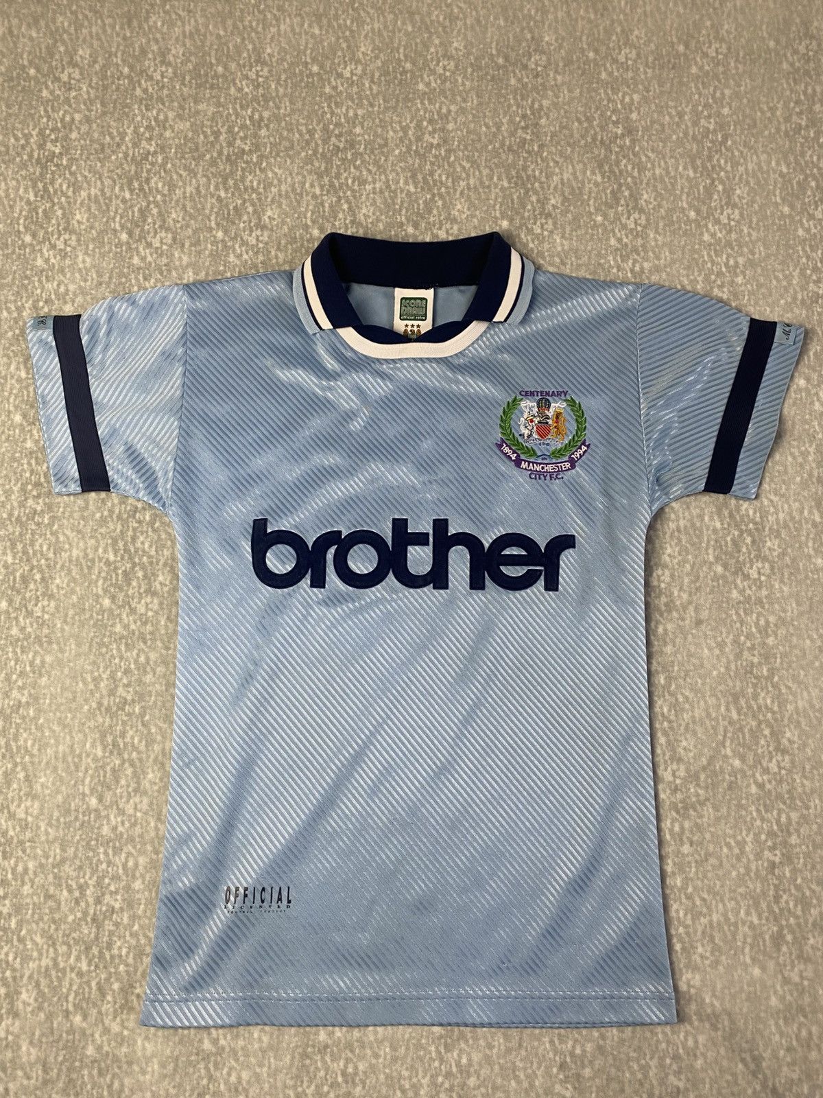 Other Retro Score Draw Manchester City 1994 Home Shirt jersey Size US S / EU 44-46 / 1 - 1 Thumbnail