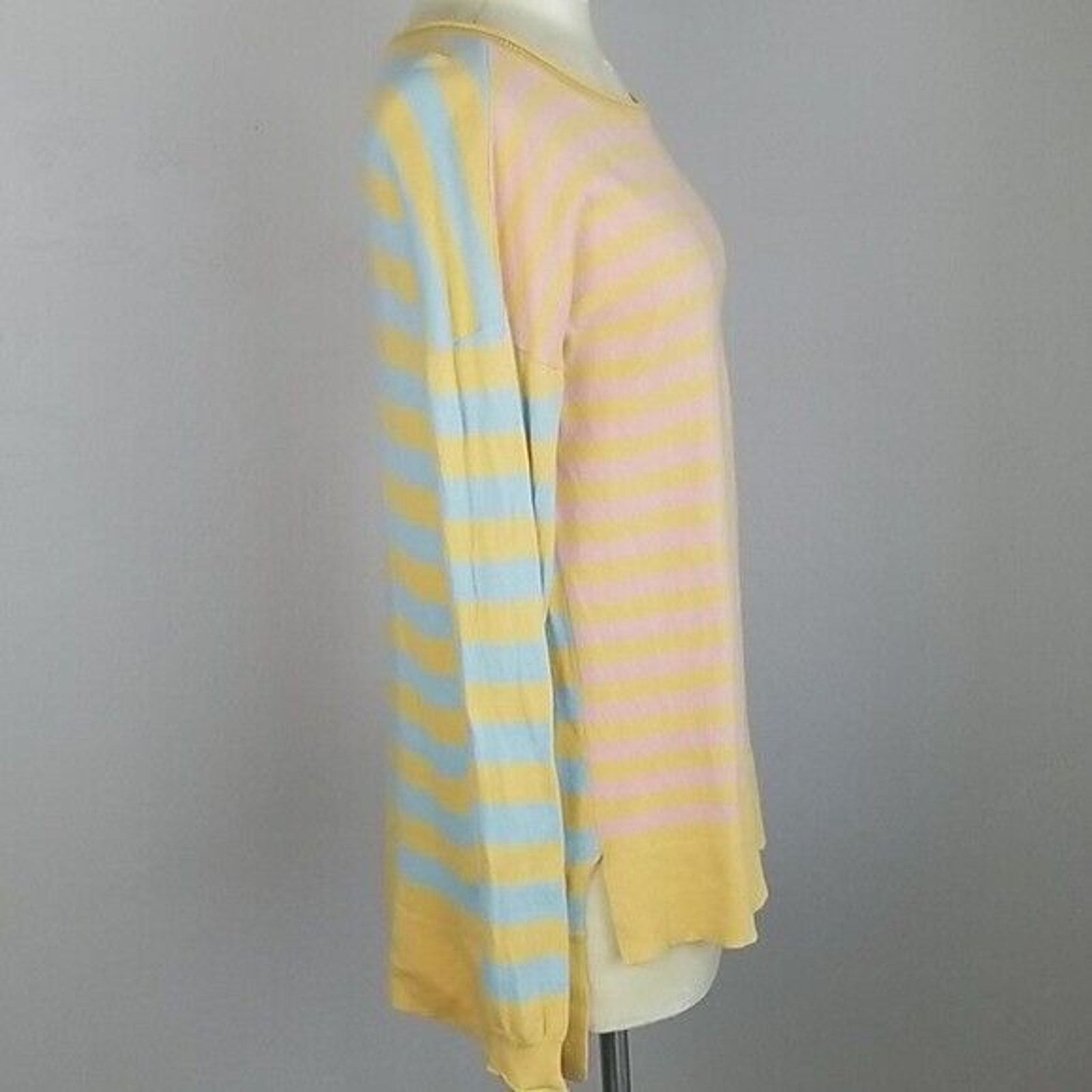 Sundry Sundance Women Striped Cotton Pullover Sweater Size S Preppy Size S / US 4 / IT 40 - 5 Thumbnail