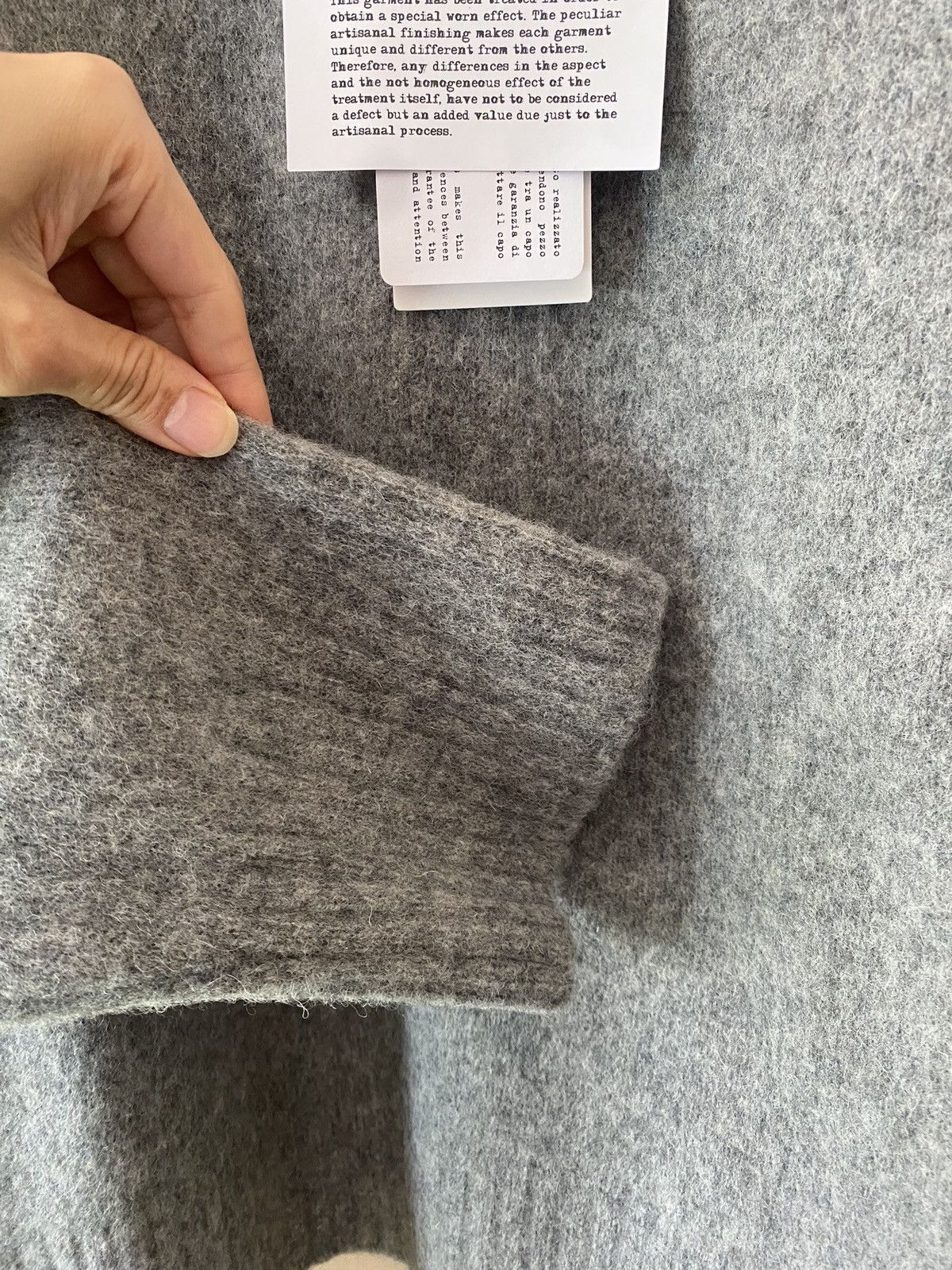 John Galliano [80% OFF SALE] Maison Margiela v-neck grey sweater Size US XL / EU 56 / 4 - 11 Thumbnail