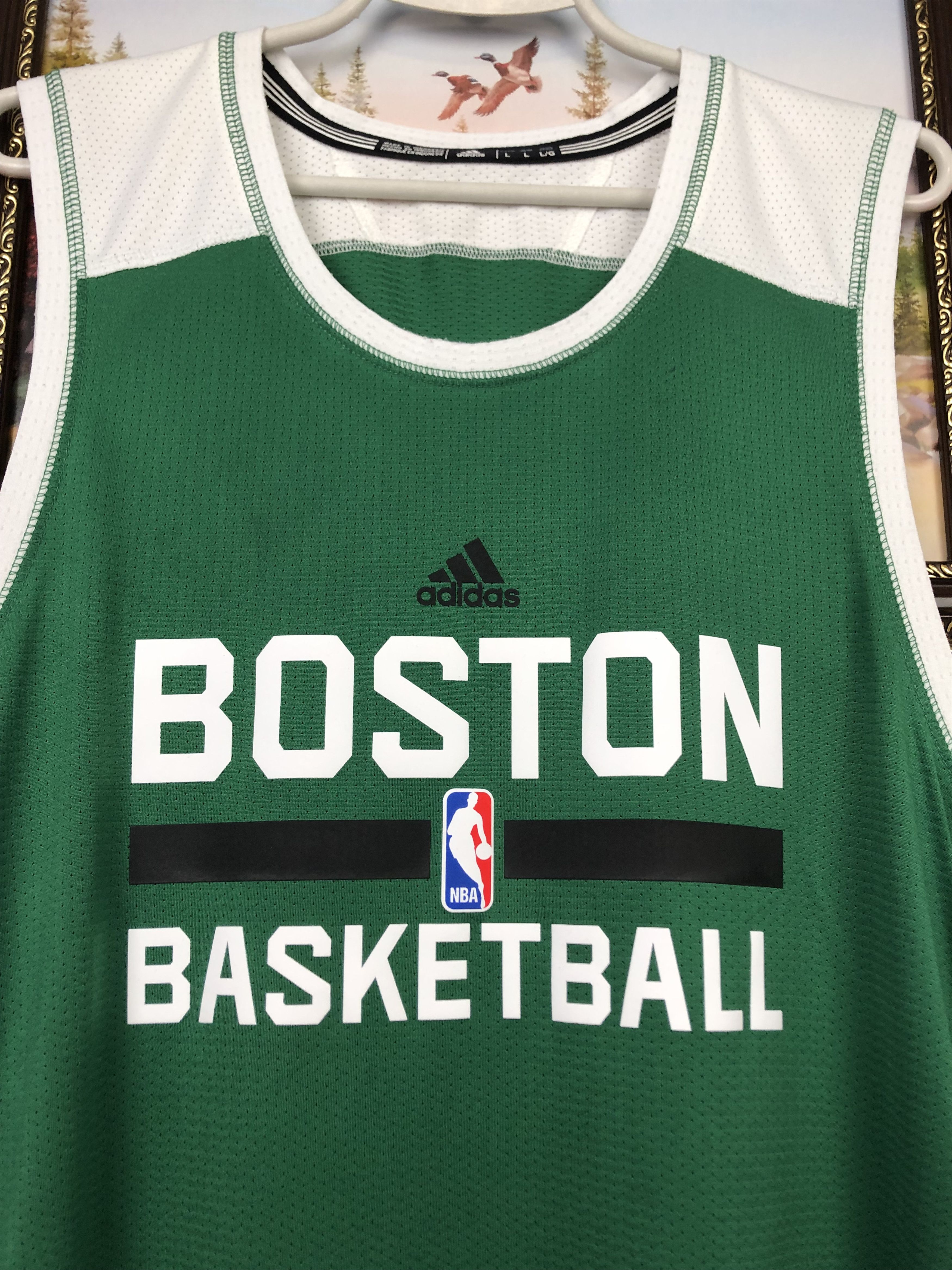 Adidas Adidas Boston Celtics NBA Practice Jersey Mens NBA Tee Size US L / EU 52-54 / 3 - 3 Thumbnail