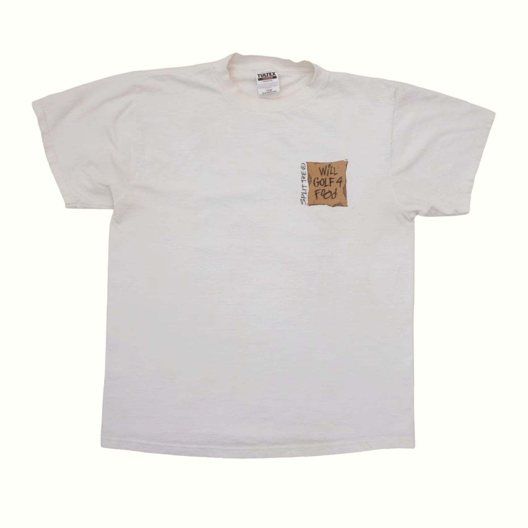 Tultex VINTAGE Tultex GOLF SPORT FUNNY USA 'GOLF 4 FOOD' GRAPHIC WHITE T SHIRT SZ L MEN 90s Shirt Size US L / EU 52-54 / 3 - 3 Thumbnail