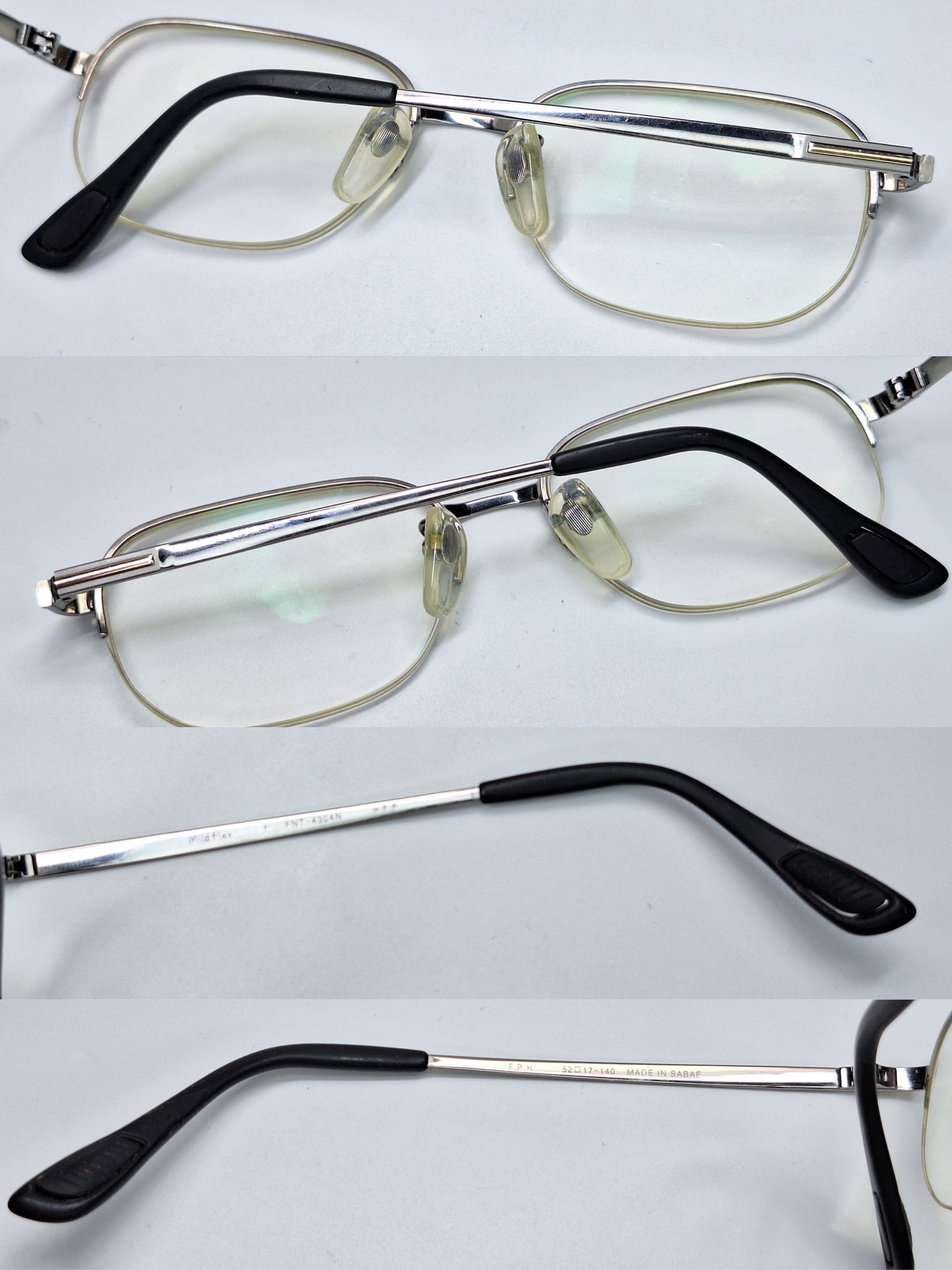 Other Mild Flex FNT-4304N Made in Sabae Titanium Half-Rim Eyeglass Size ONE SIZE - 4 Thumbnail