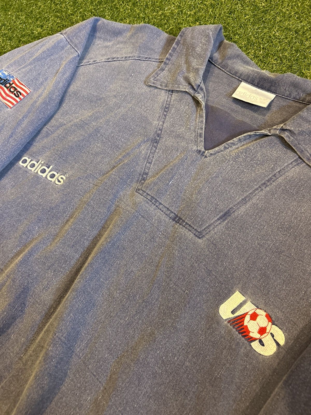 Adidas 92/94 Adidas USMNT Drill Top Size US XL / EU 56 / 4 - 5 Thumbnail