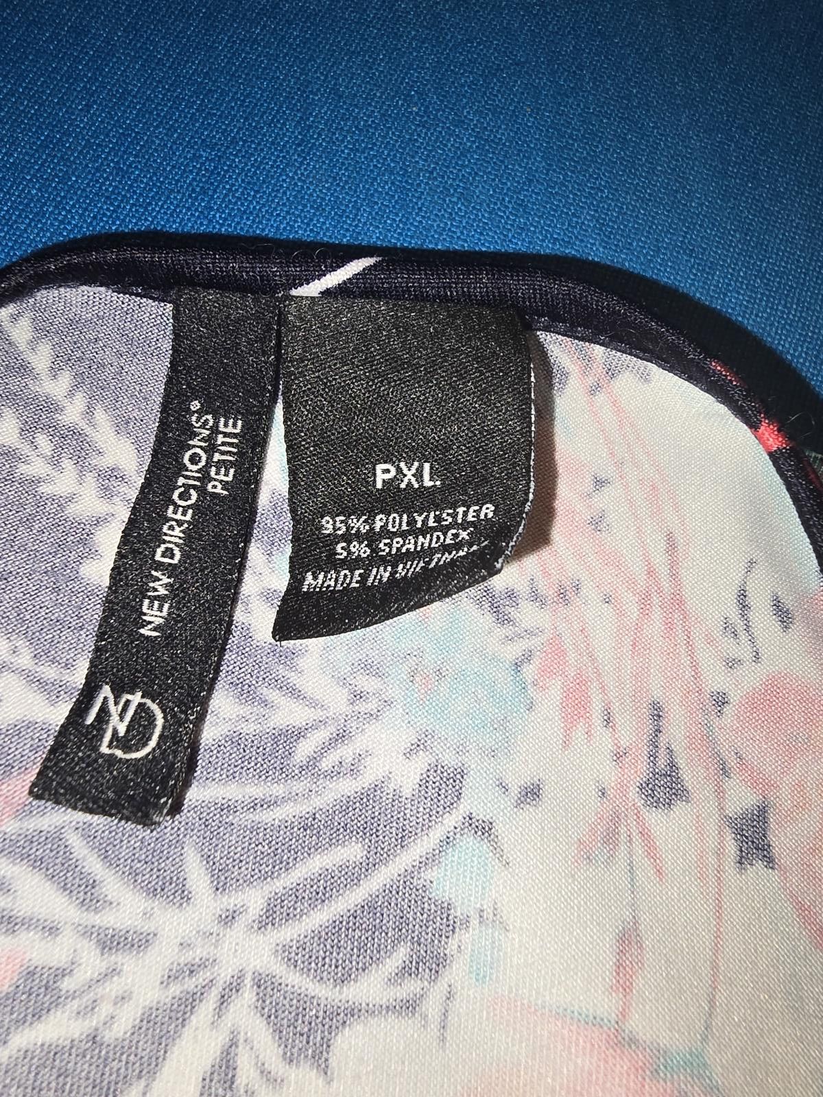 Designer Floral Printed Bell Sleeve Top with Keyhole Detail Size XL / US 12-14 / IT 48-50 - 2 Thumbnail