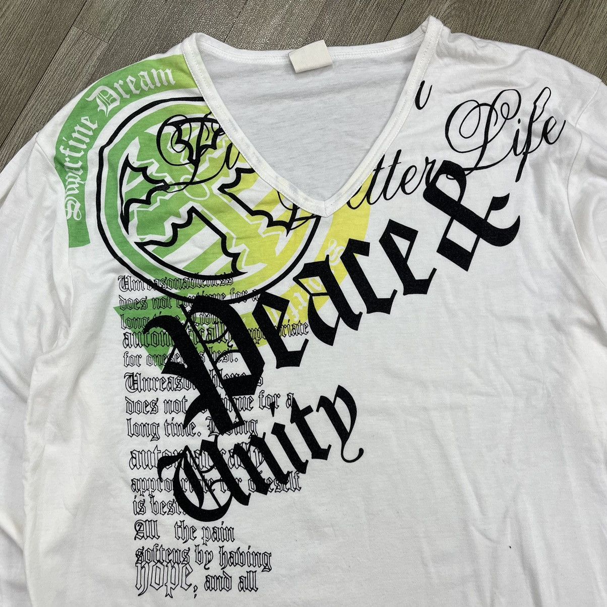 14th Addiction × If Six Was Nine × Japanese Brand Petitreitre Peace & Unity Poem Long Sleeve Ifsixwasnine Size US L / EU 52-54 / 3 - 3 Thumbnail
