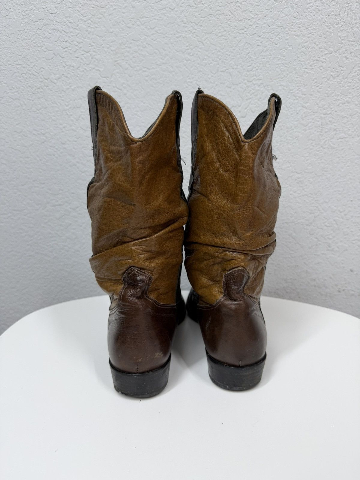 If Six Was Nine AS 98 Vibe Artisan Vintage Leather Western Boots Cowboy Size US 10.5 / EU 43-44 - 4 Thumbnail