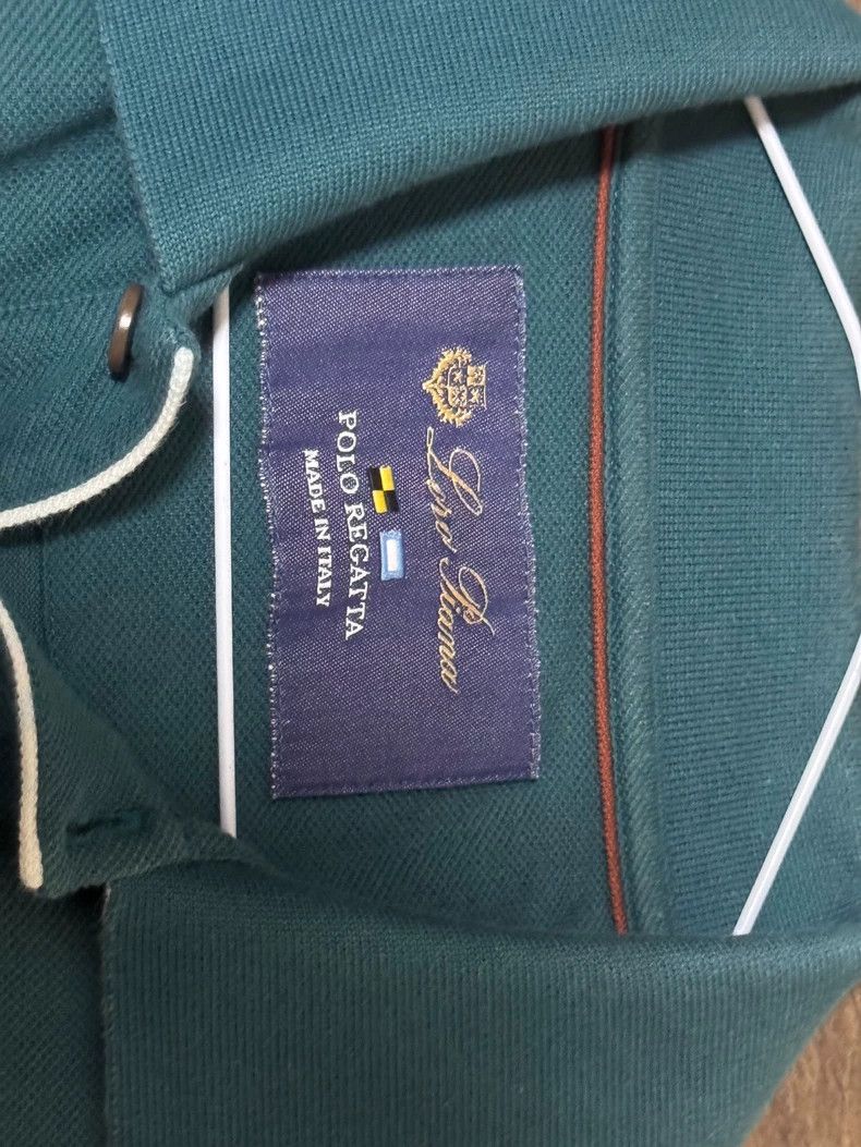 Loro Piana LORO PIANA Men's solid color polo shirt Size US M / EU 48-50 / 2 - 2 Thumbnail