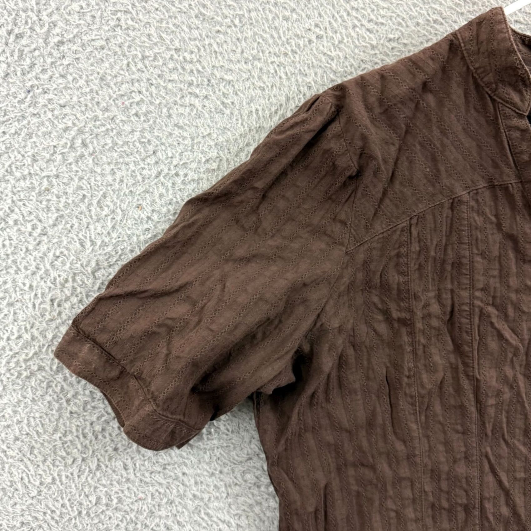 Harley Davidson Harley-Davidson Shirt Womens 1W Brown V-Neck Button Up Casual Biker Motorcycle Size XS / US 0-2 / IT 36-38 - 4 Thumbnail