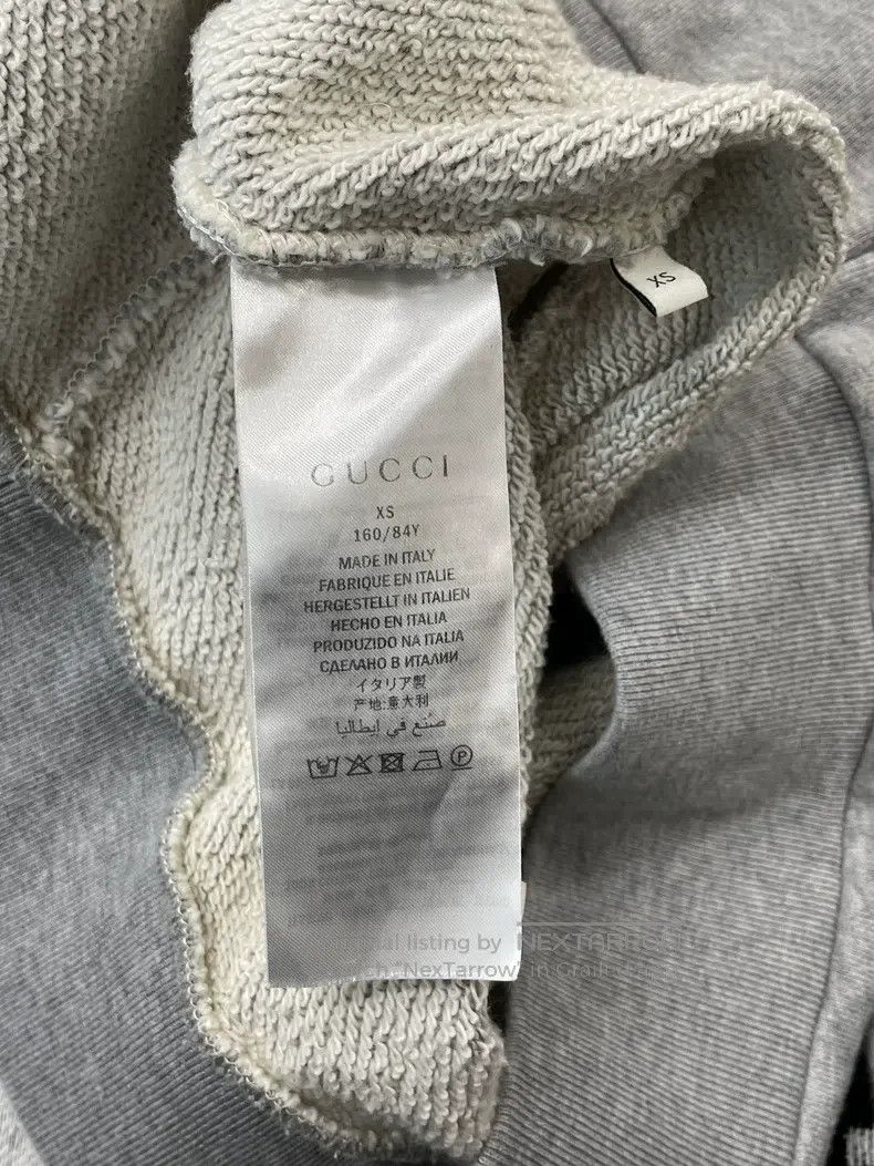 Gucci Gucci Grey bow letter logo hooded zipper jacket Size XS / US 0-2 / IT 36-38 - 6 Thumbnail