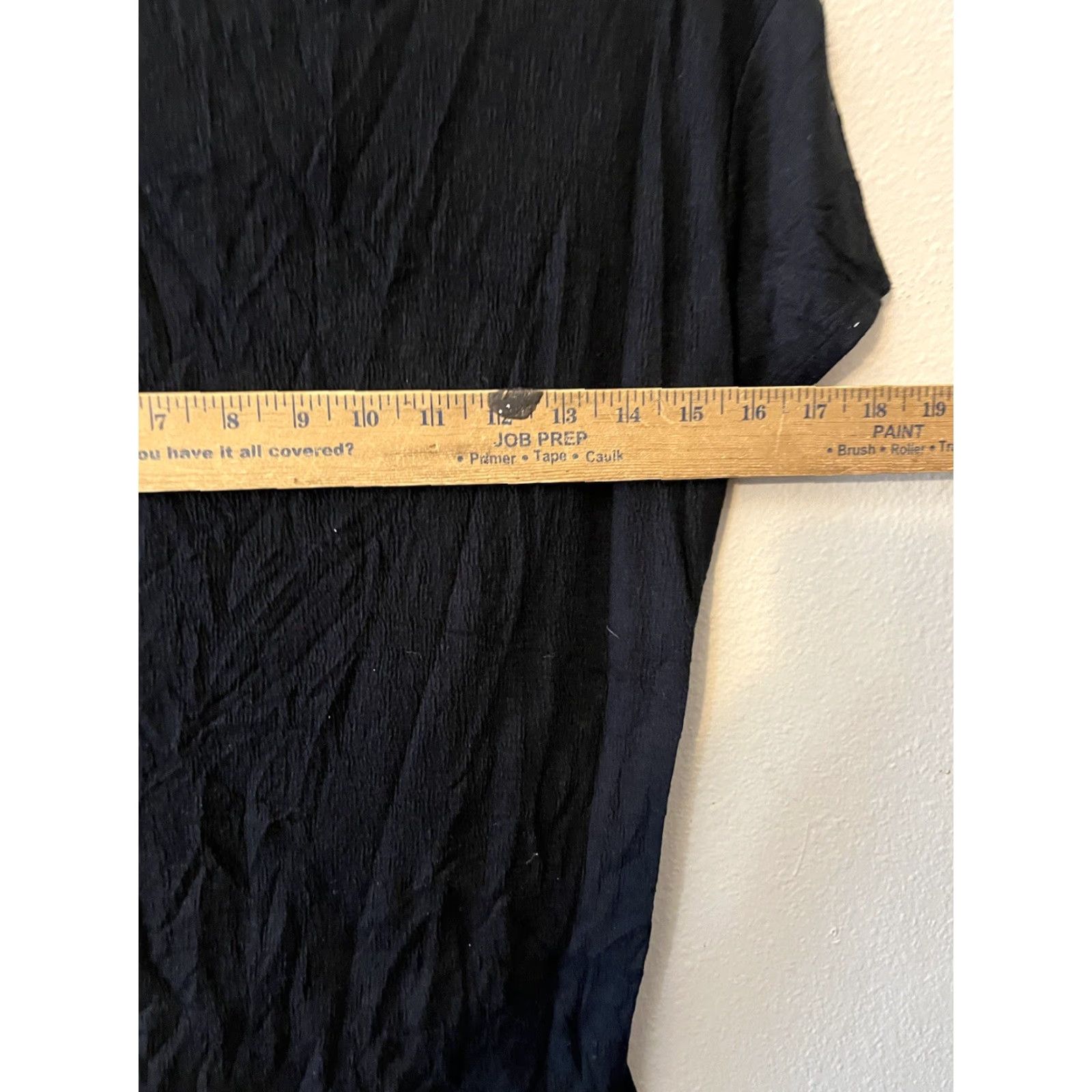 Vintage C&C California Black Shirt Square Neck Short Sleeve Boxy Women M Linen T-Shirt Pullover Casual Vintage: No Size M / US 6-8 / IT 42-44 - 5 Thumbnail