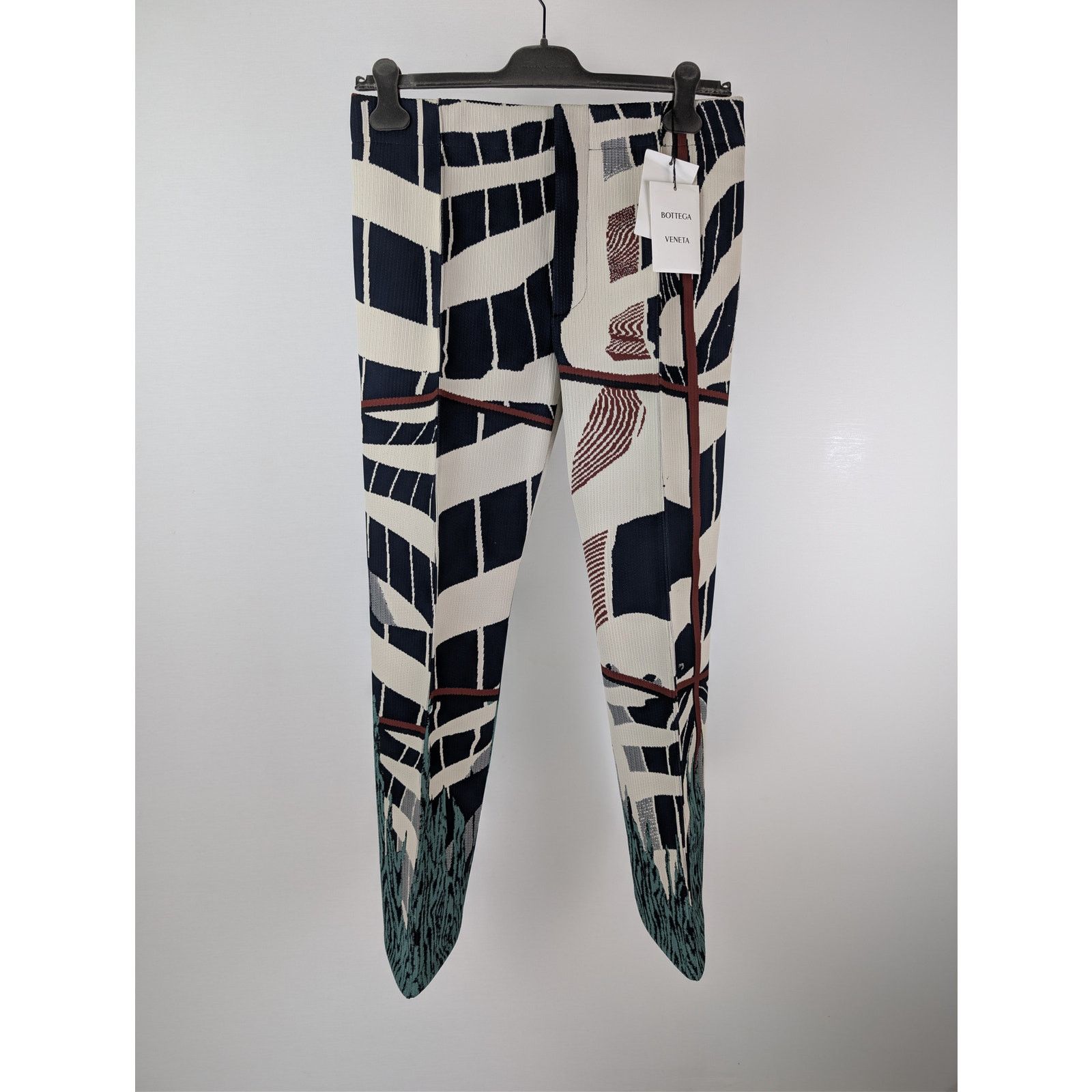 Bottega Veneta o1rshd1 Window Jacquard Trousers Sweatpants in Midnight Blue Size US 32 / EU 48 - 2 Thumbnail