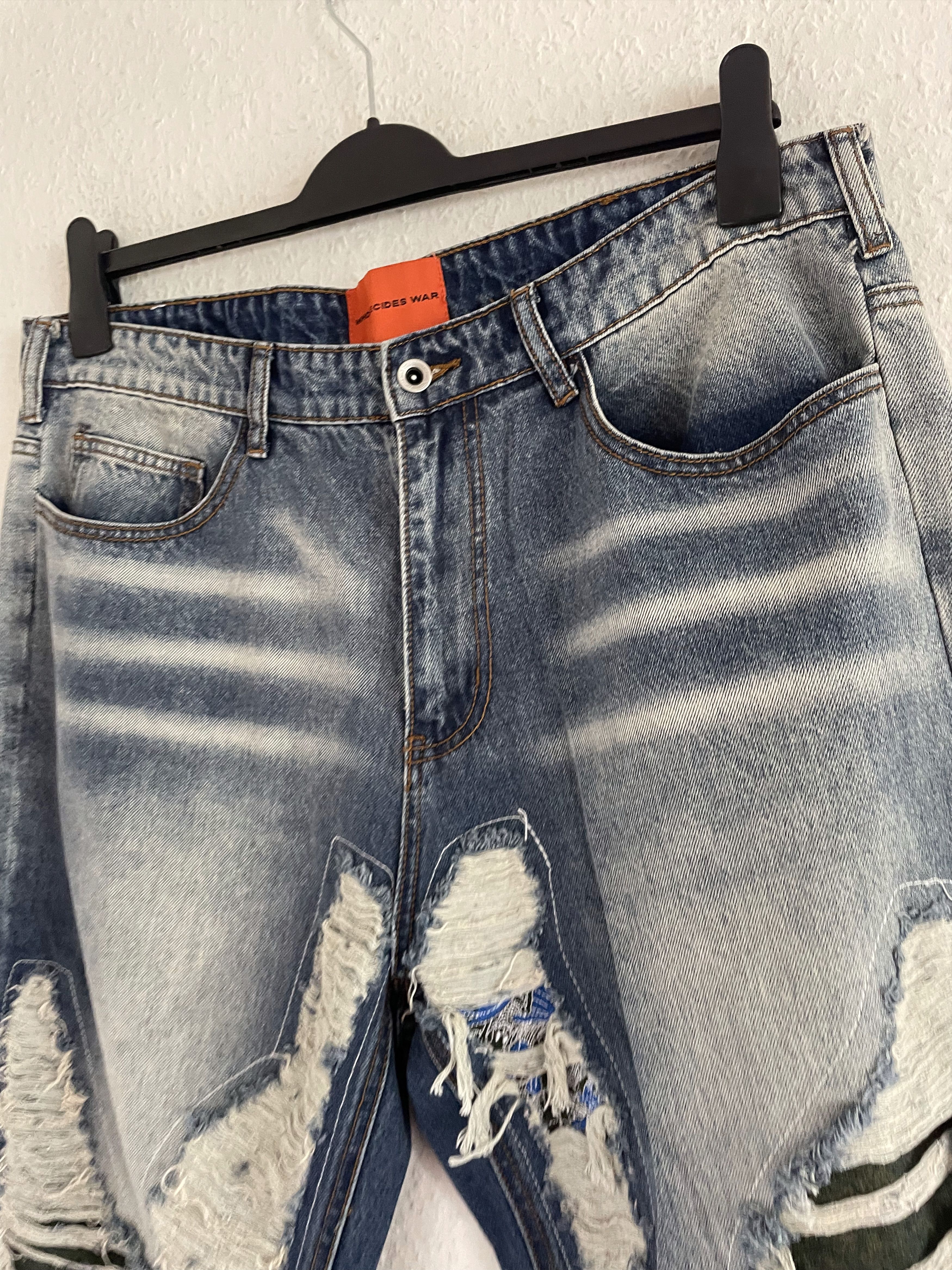 Who Decides War Bandana Patch Flared Jeans Size US 36 / EU 52 - 14 Thumbnail