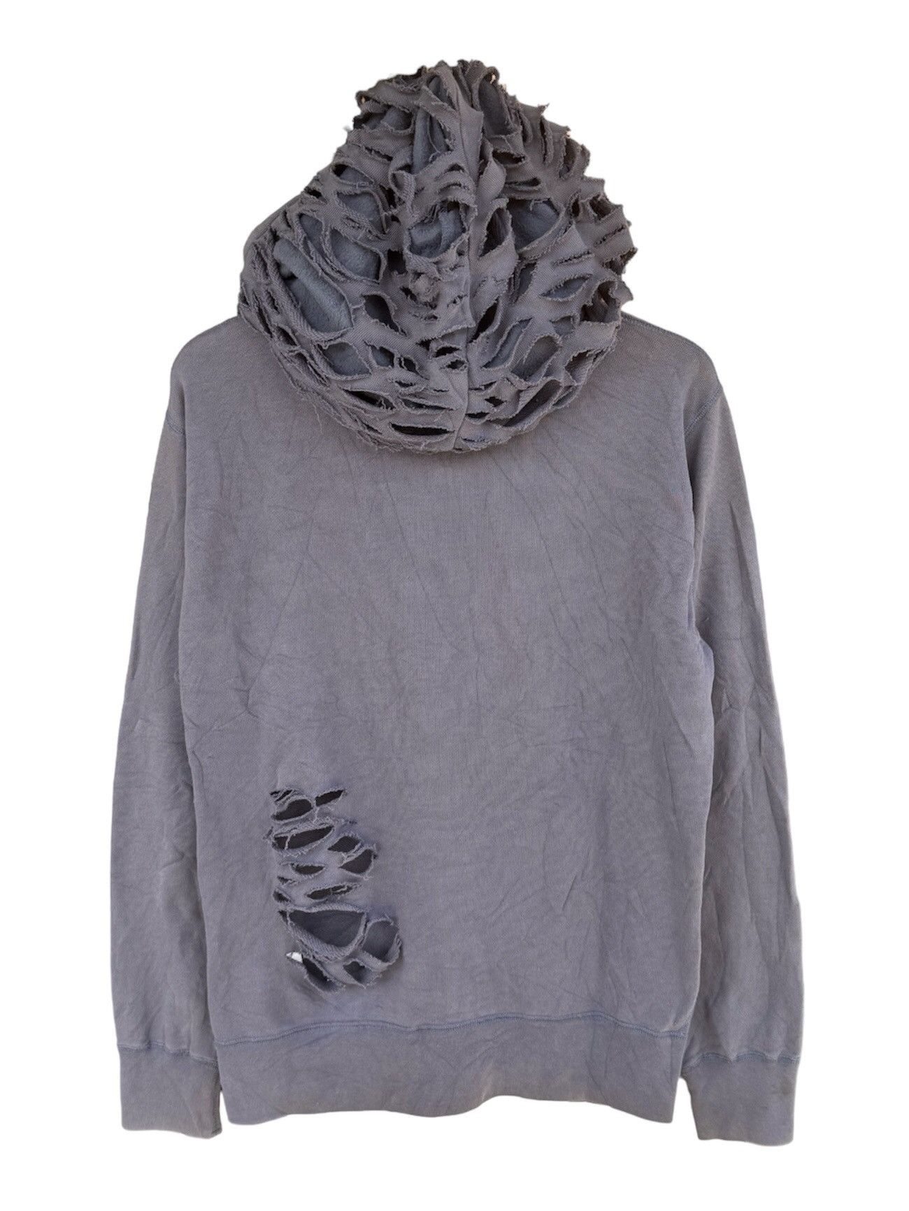 Japanese Brand Distressed Zipper Hoodie Faded Uniqlo Ifsixwasnine lgb Size US L / EU 52-54 / 3 - 2 Thumbnail