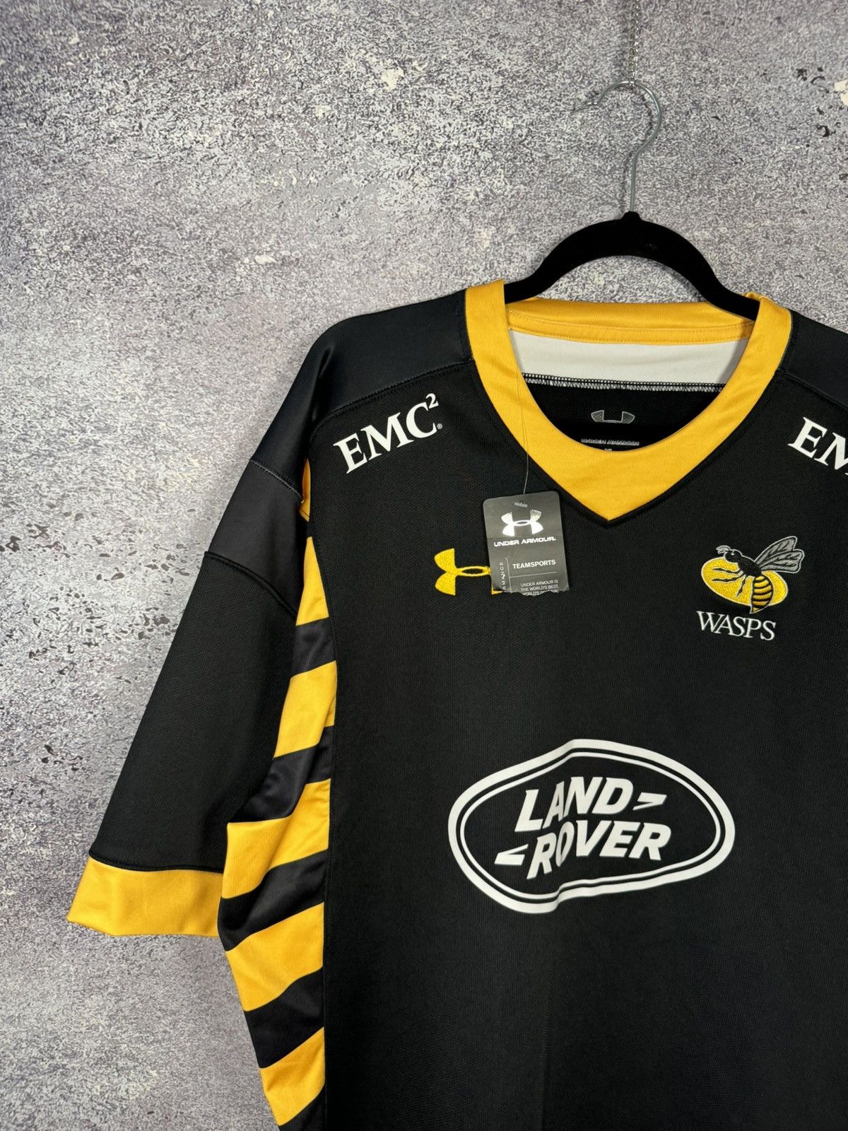 Under Armour Wasps Rugby Shirt XL Home 2015/16 Under Armour Jersey Size US XL / EU 56 / 4 - 3 Thumbnail