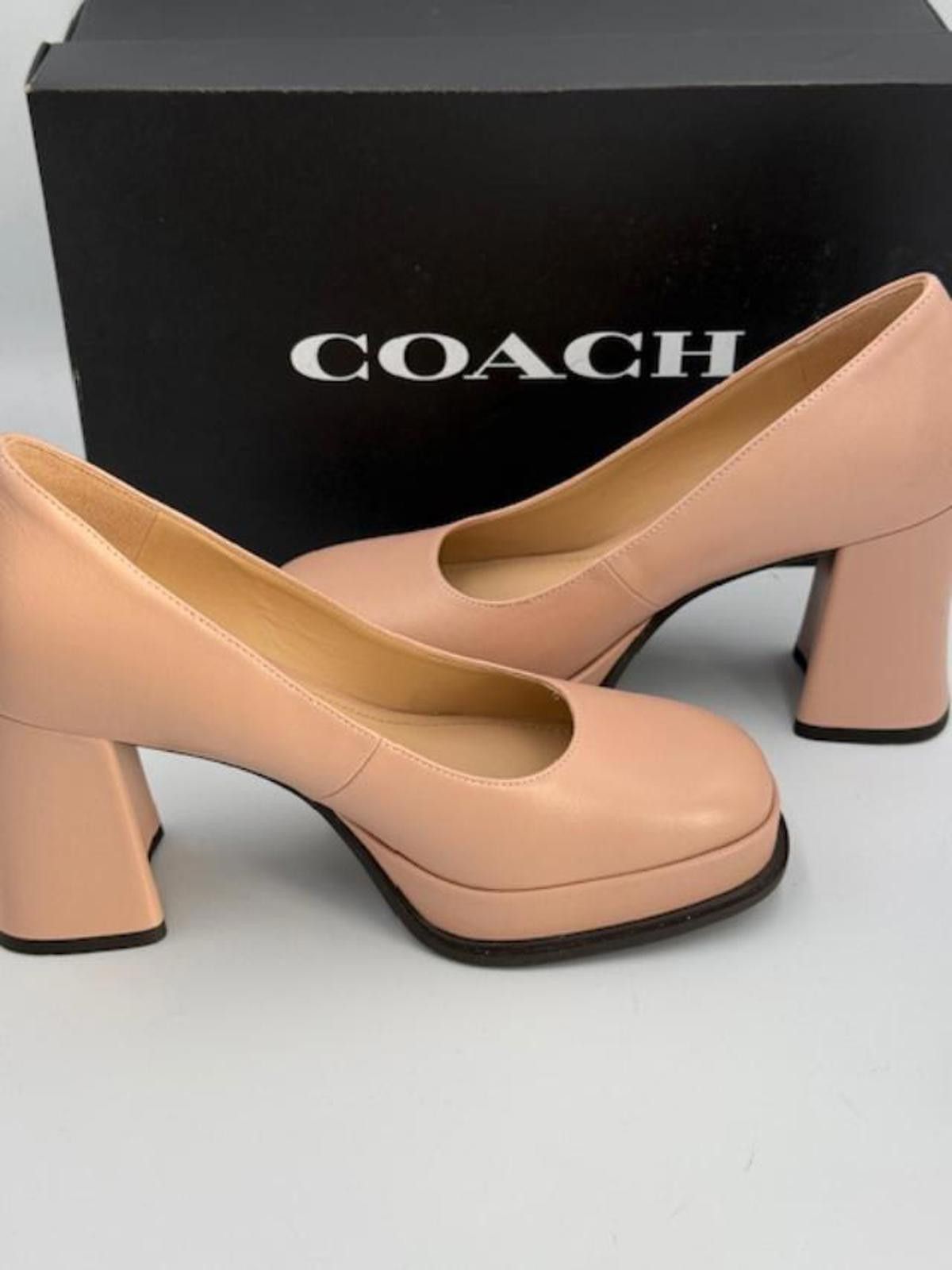Coach Coach Sculpted Block Heel Pumps - Pale Blush -Women's Size 7 Size US 7 / IT 37 - 6 Thumbnail