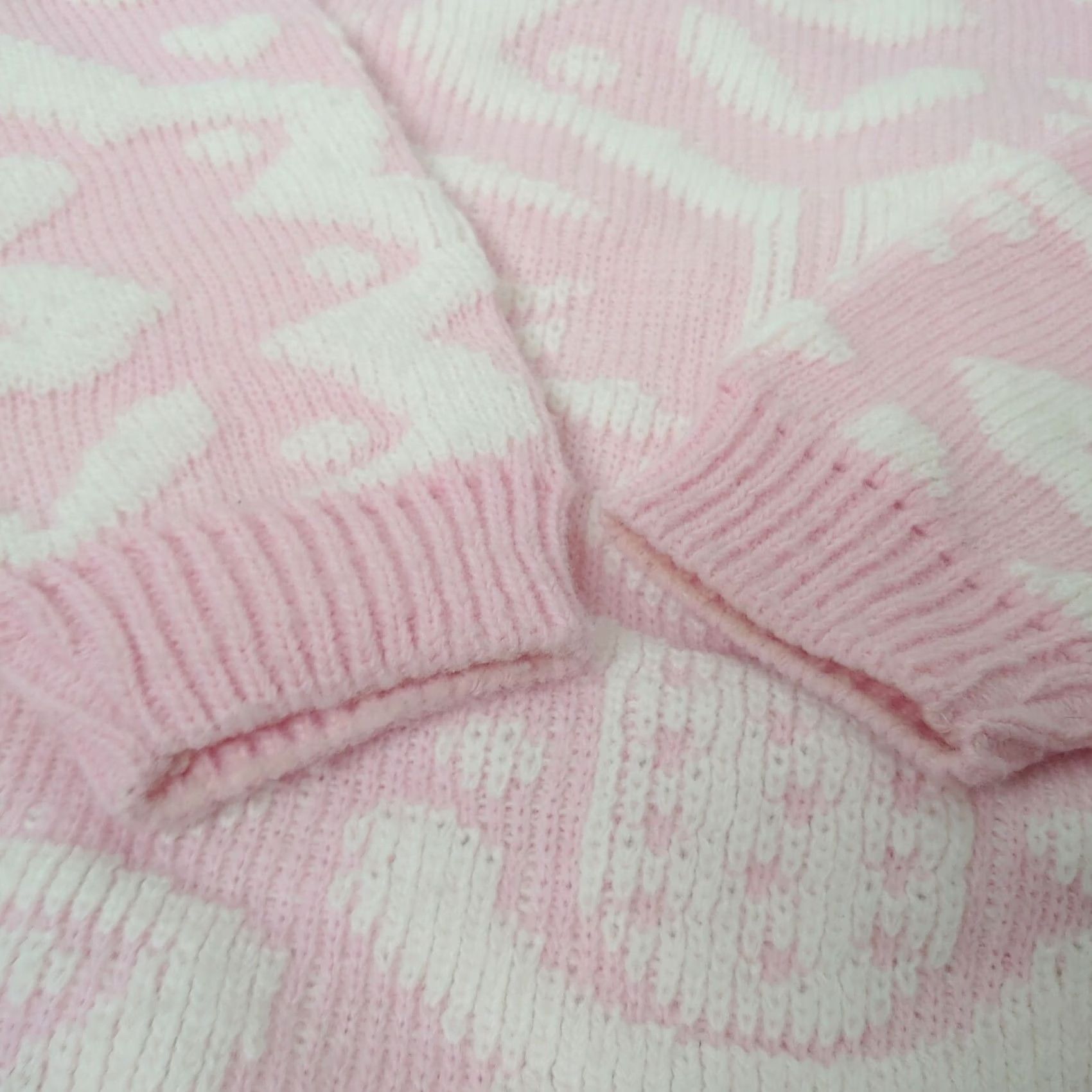 Vintage VINTAGE Cabin Creek Women's S Sweater Pink Chenille Fairy Kei Crew Neck Long Sleeve Pullover Knit 80s Retro Floral Casual Mens Girls Size S / US 4 / IT 40 - 6 Thumbnail